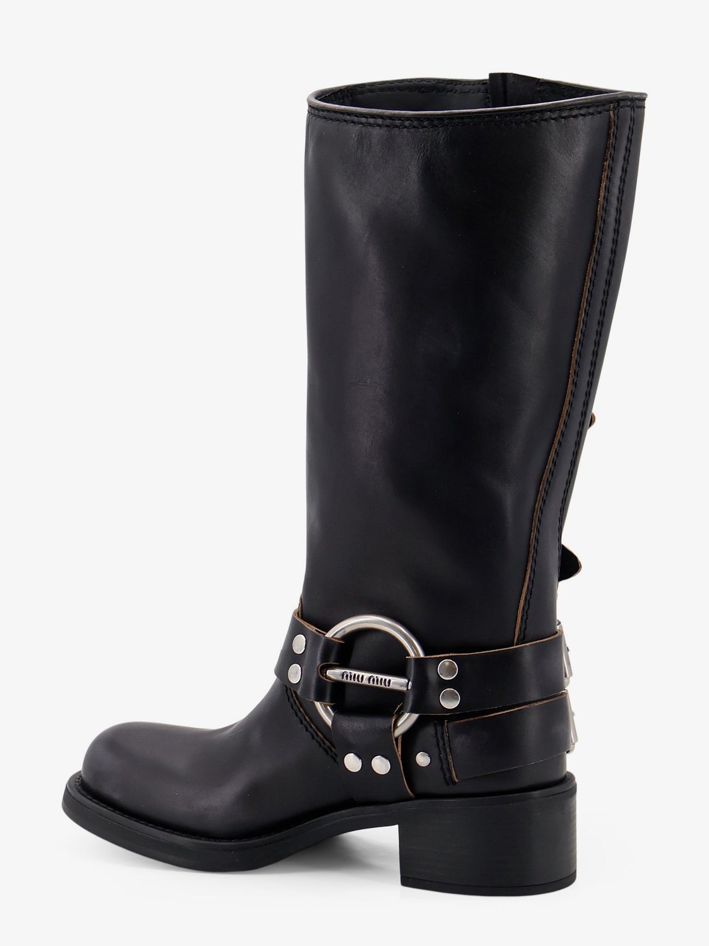 Miu Miu Women Leather Boots MIU MIU