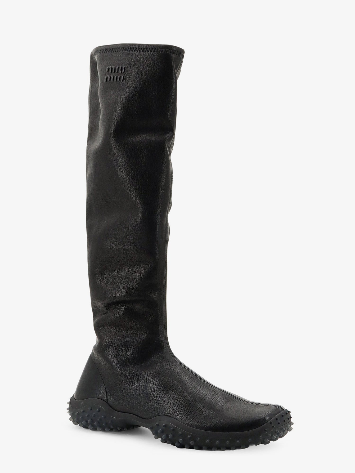 Miu Miu Women Stretch Leather Boots MIU MIU