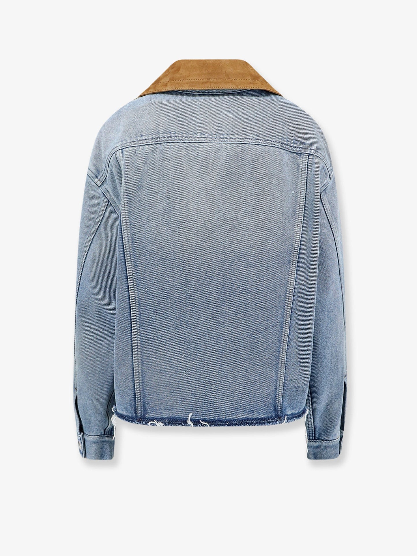 Miu Miu Women Denim Jacket With Suede Detail MIU MIU