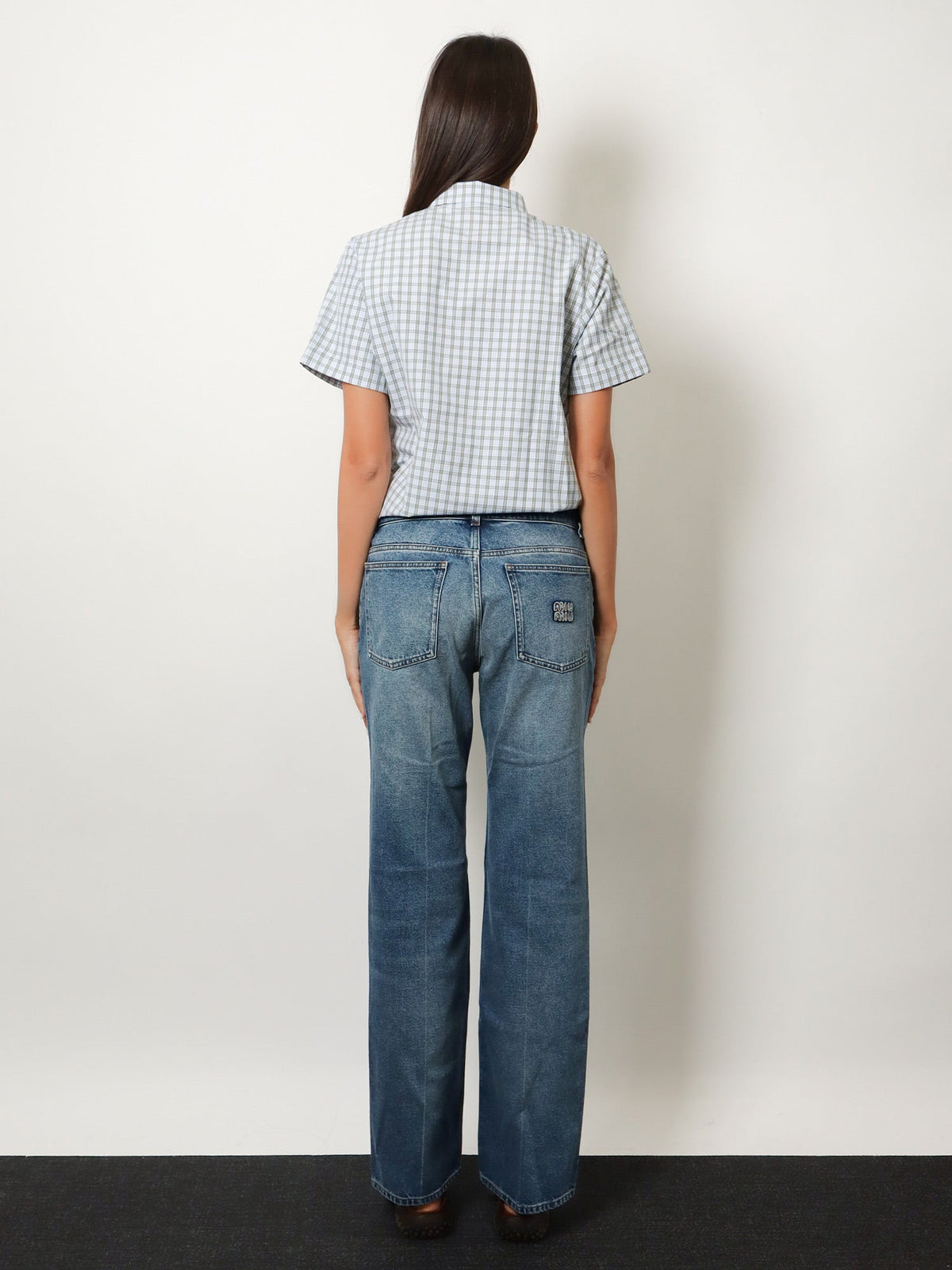 Miu Miu Women Blue Denim Jeans MIU MIU