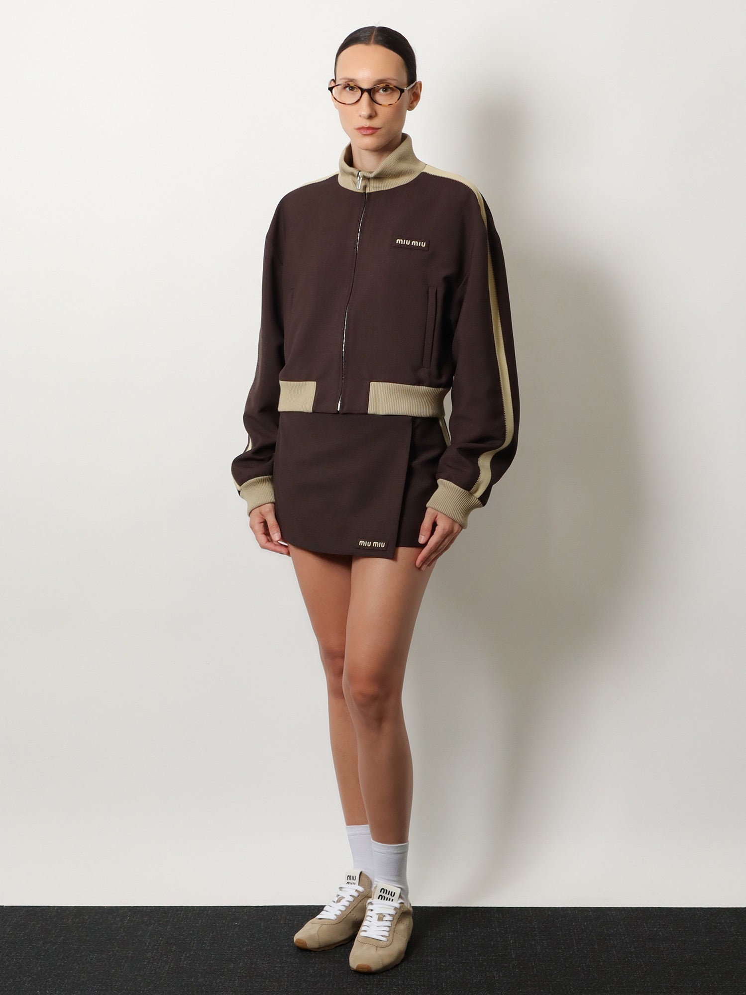 Miu Miu Women Mohair And Virgin Wool Mini Skirt MIU MIU
