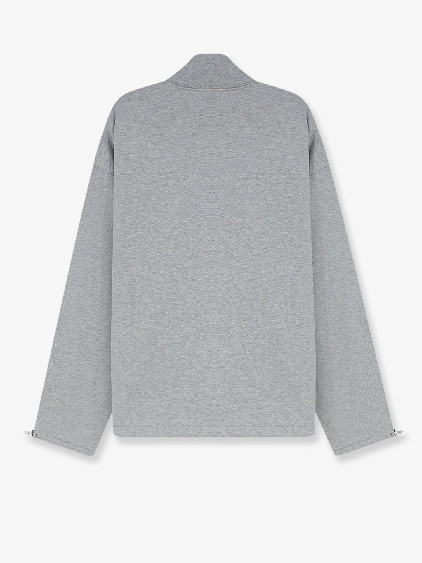 Miu Miu Women Oversize Cotton Sweatshirt With Zip Closure MIU MIU