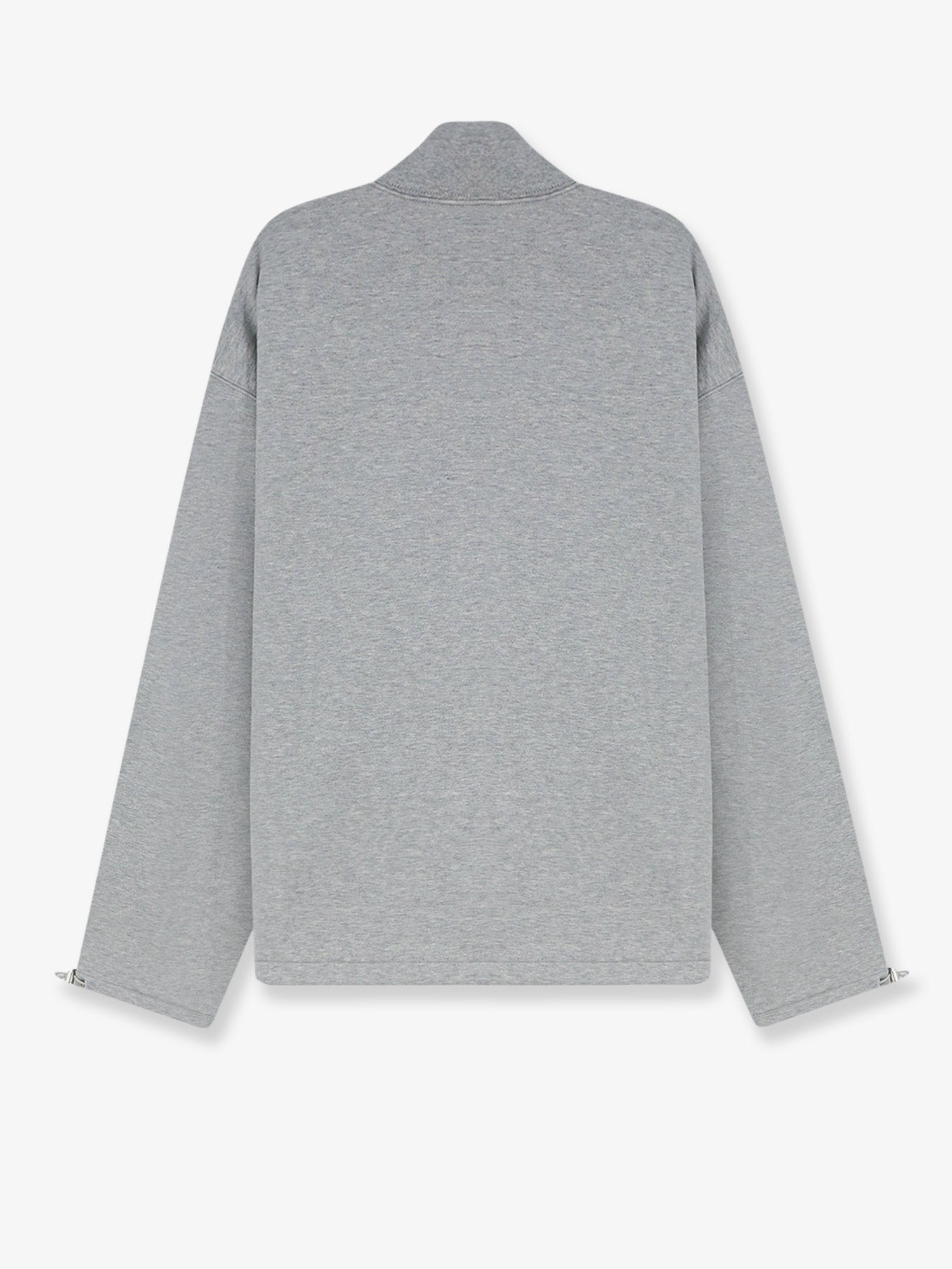 Miu Miu Women Oversize Cotton Sweatshirt With Zip Closure MIU MIU