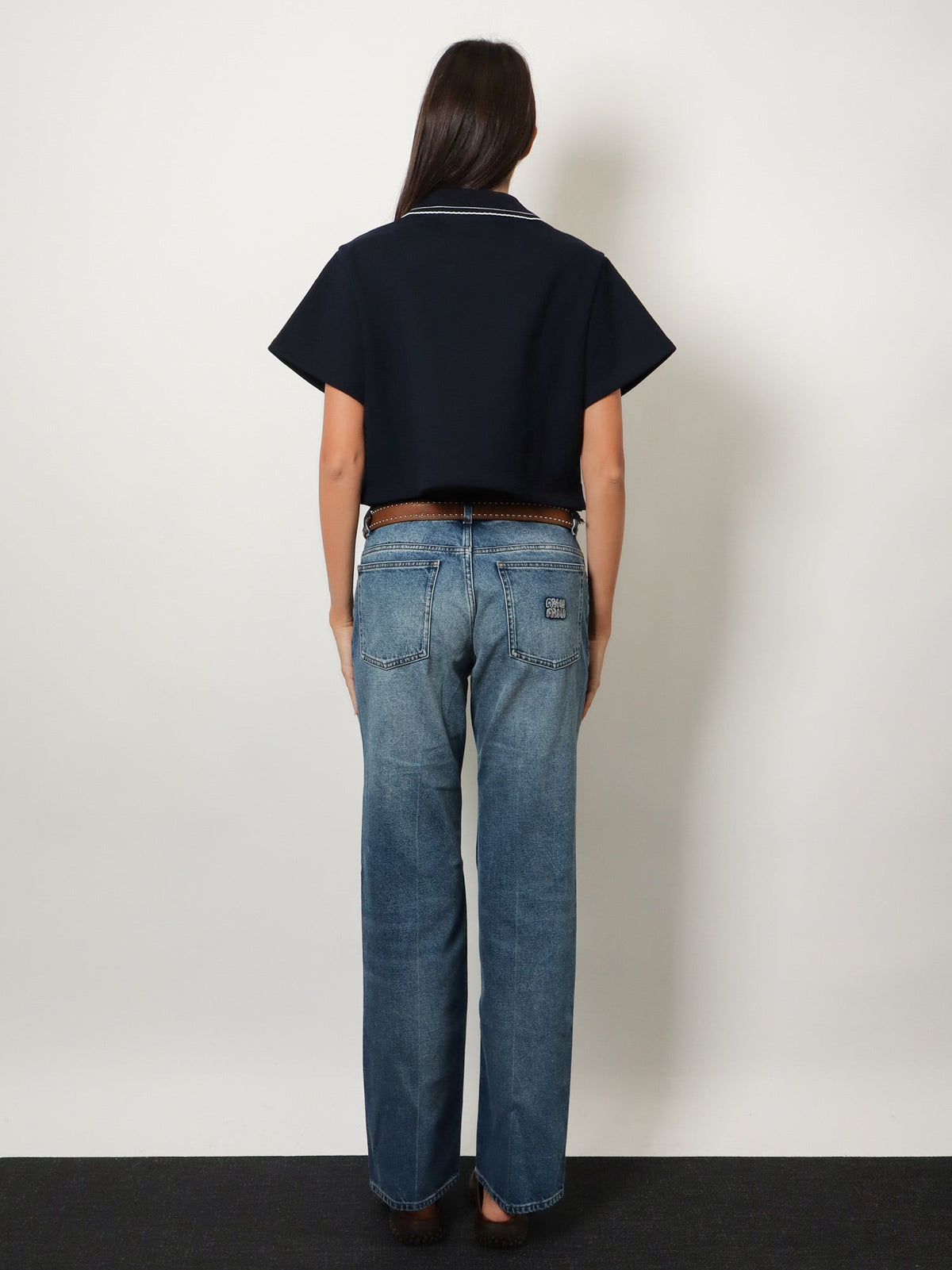 Miu Miu Women Cotton Sweatshirt With Logo Embroidery MIU MIU