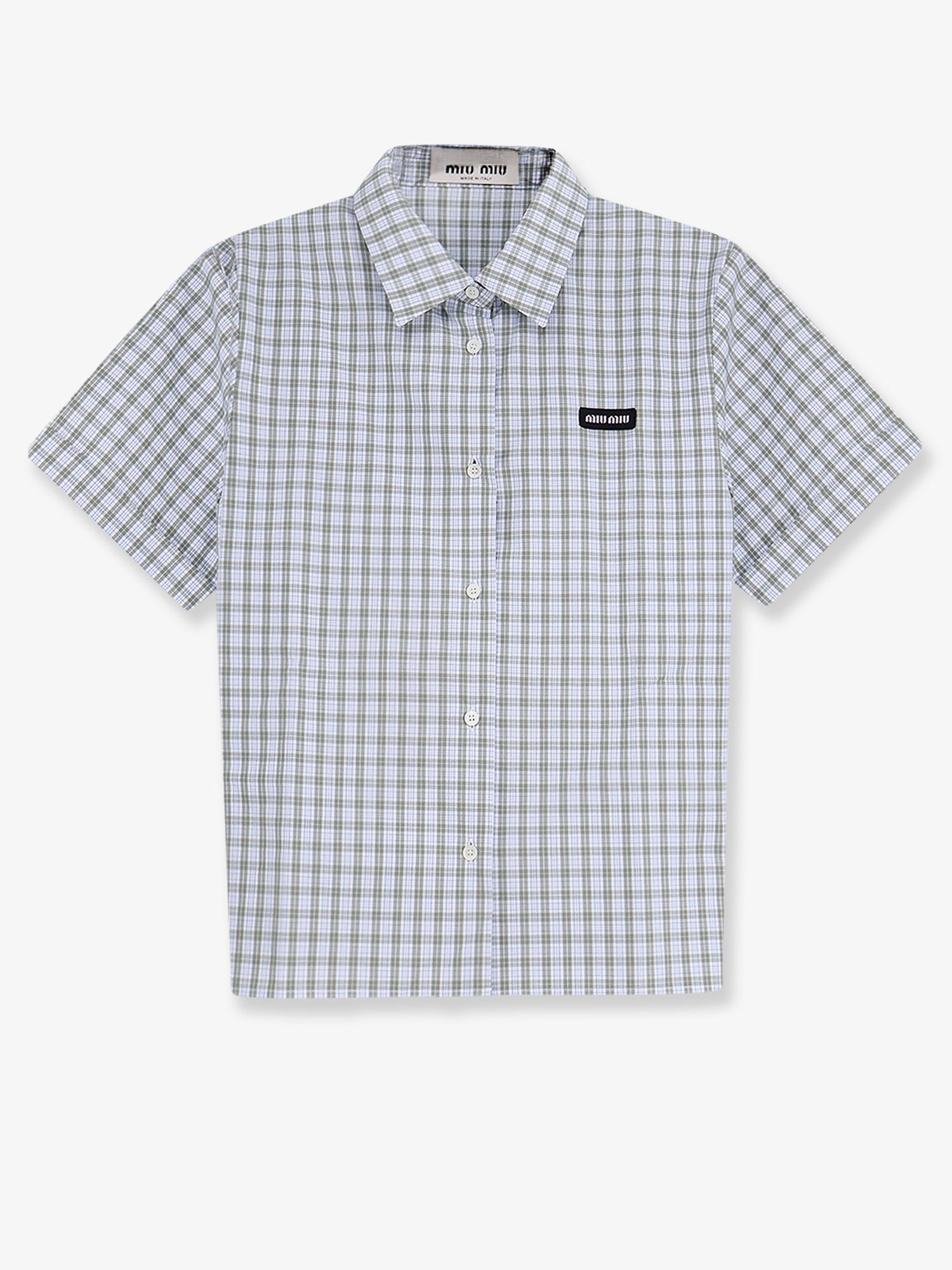 Miu Miu Women Madras Cotton Shirt MIU MIU