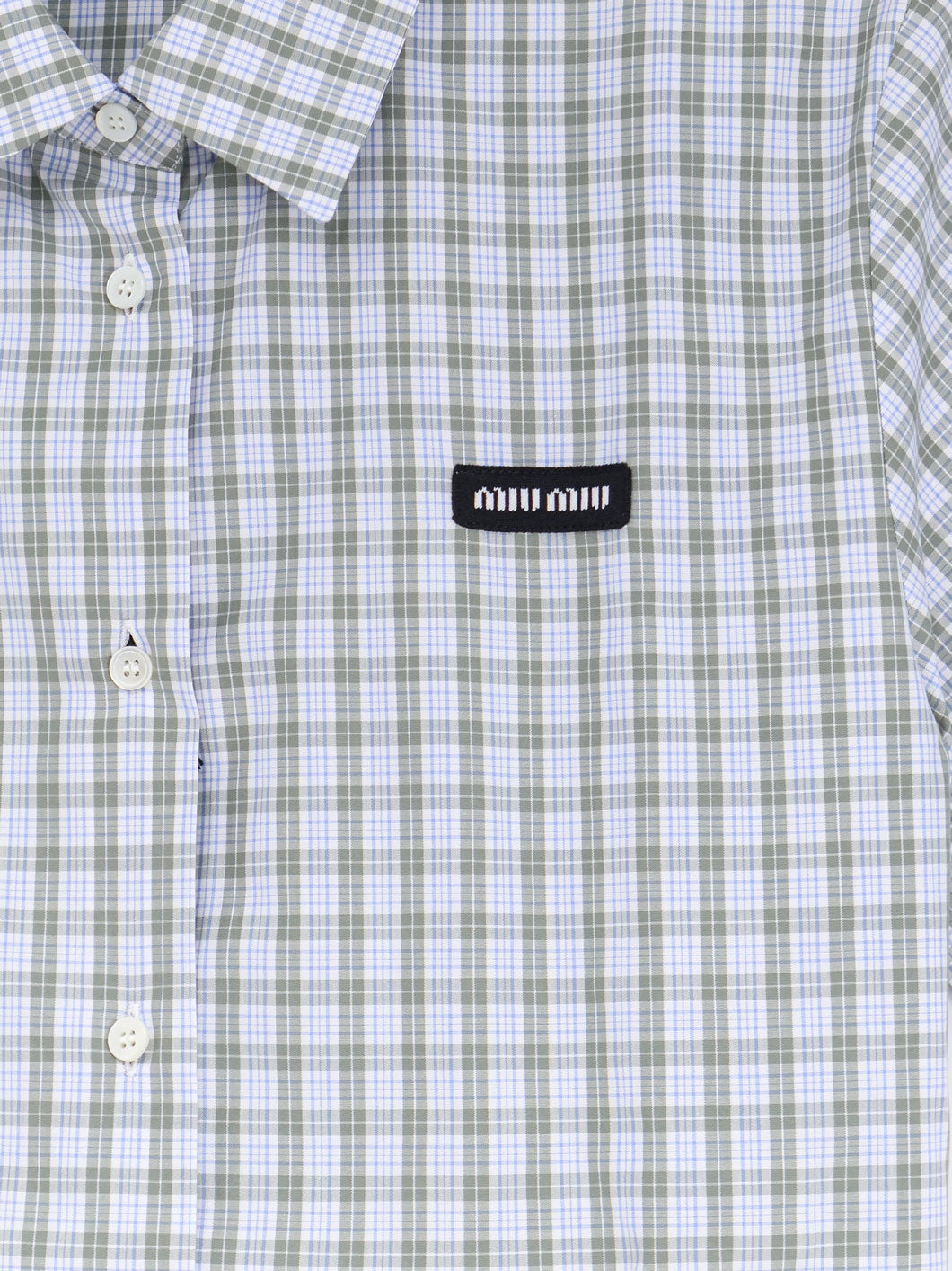Miu Miu Women Madras Cotton Shirt MIU MIU