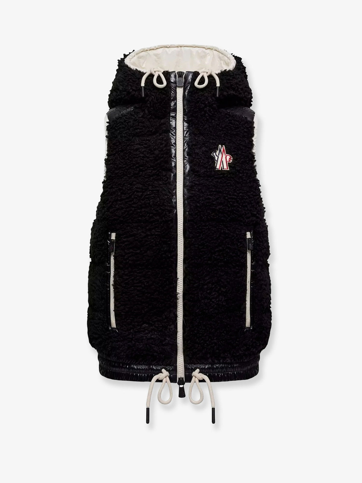 Moncler Grenoble Women Fleece Hooded Down Jacket MONCLER GRENOBLE