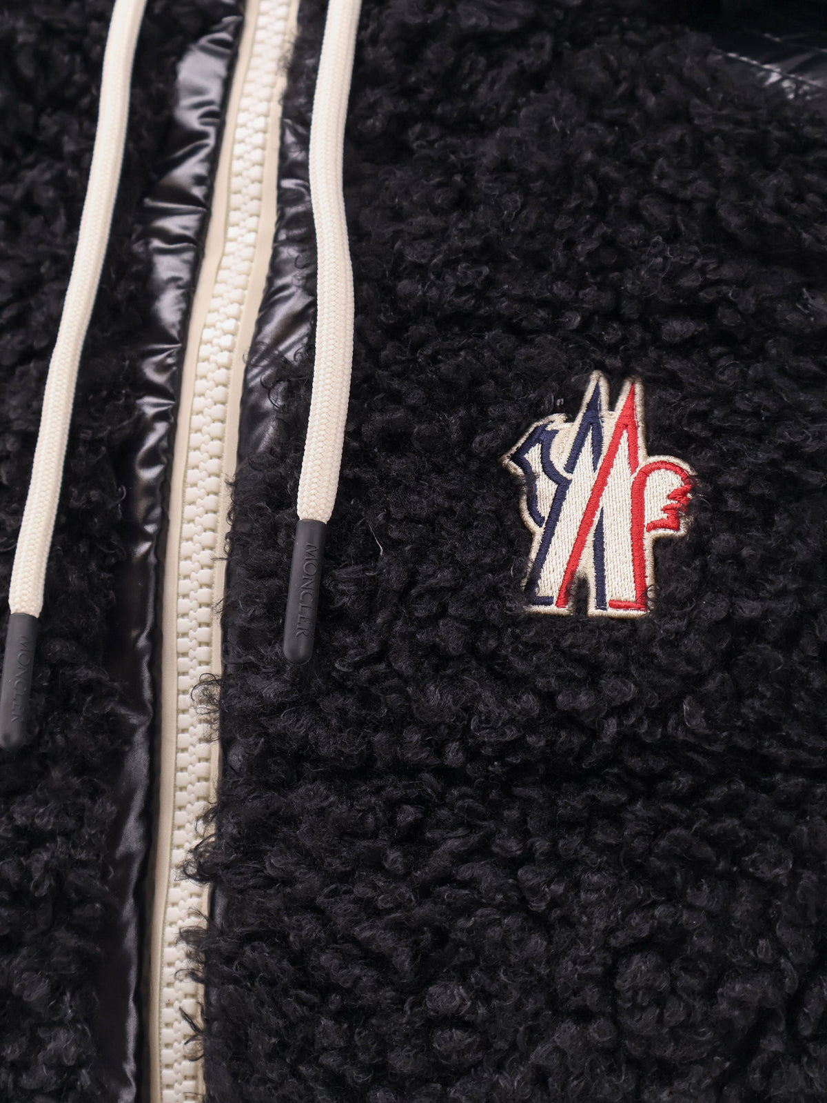 Moncler Grenoble Women Fleece Hooded Down Jacket MONCLER GRENOBLE