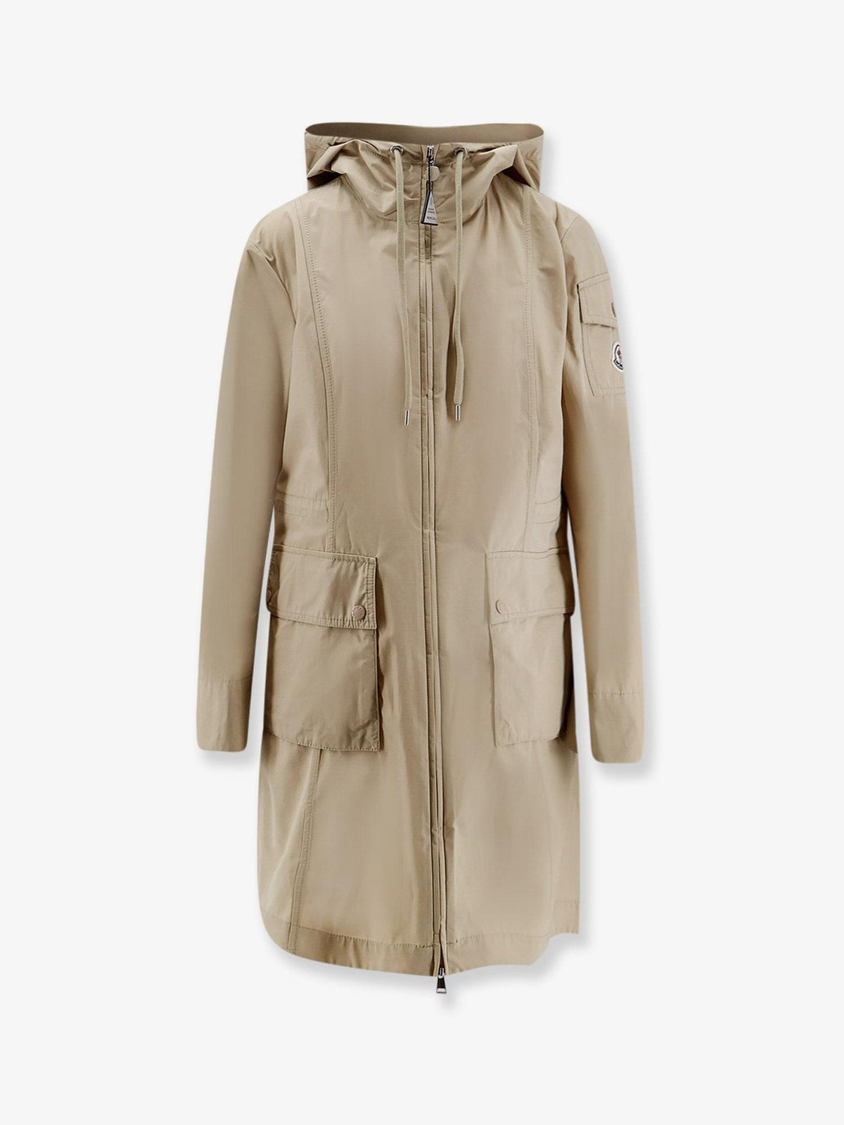 Moncler Women Laerte Cotton Blend Long Jacket MONCLER