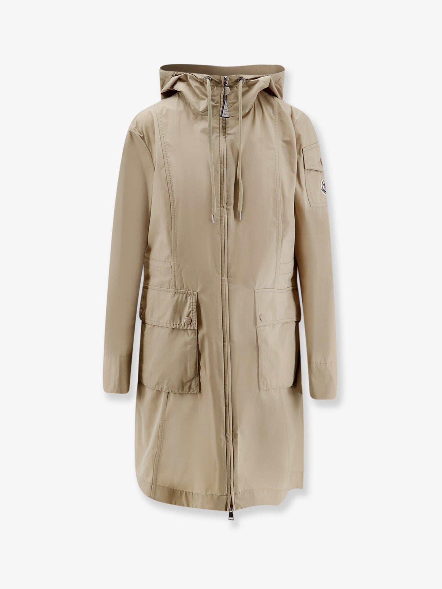 Moncler Women Laerte Cotton Blend Long Jacket MONCLER