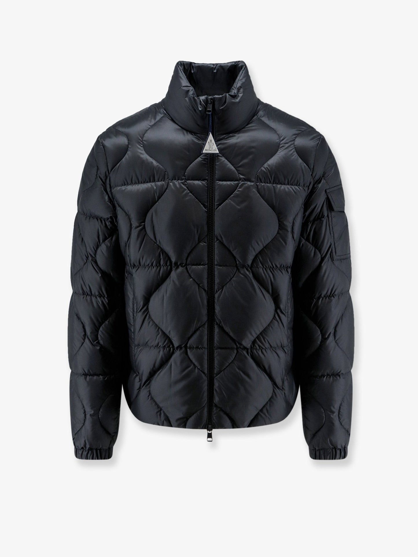 Moncler Men Asurel Short Down Jacket With Geometric Stitching MONCLER