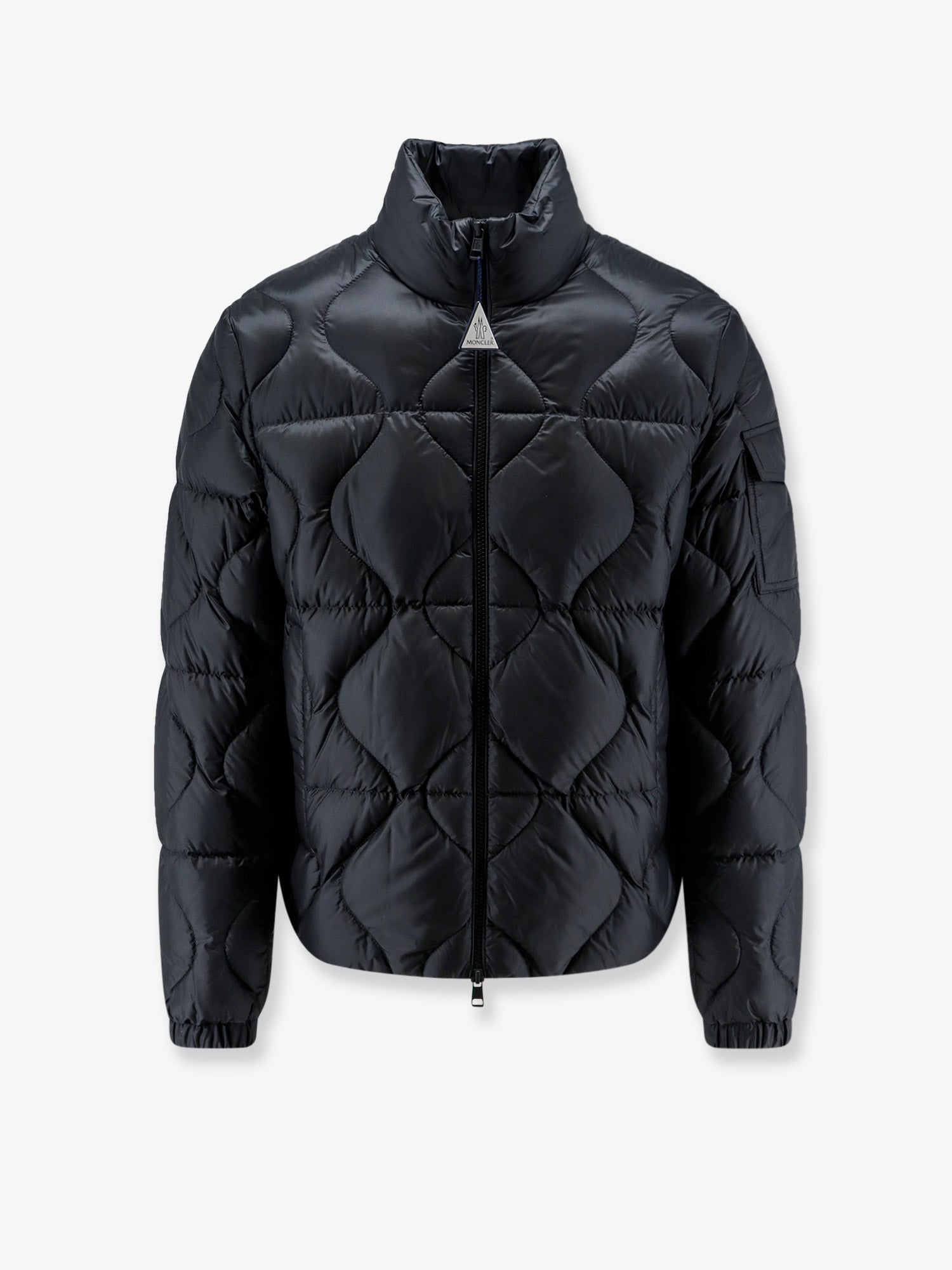 Moncler Men Asurel Short Down Jacket With Geometric Stitching MONCLER
