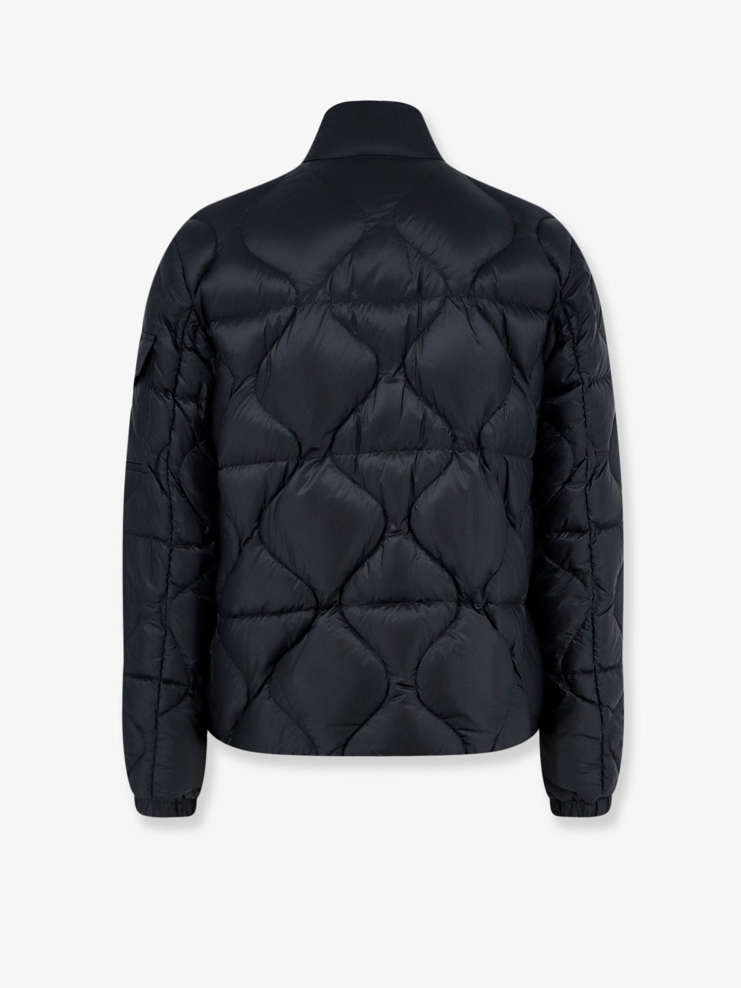 Moncler Men Asurel Short Down Jacket With Geometric Stitching MONCLER