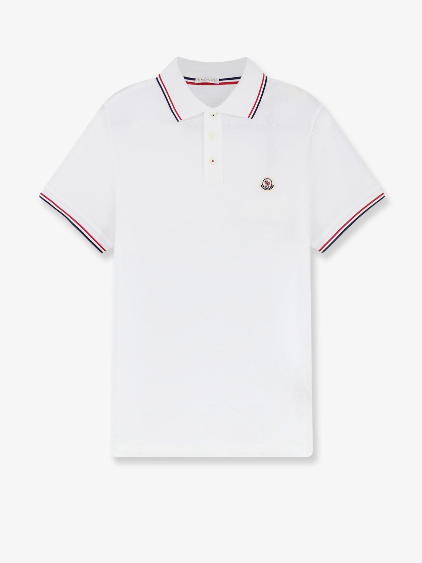 Moncler Men Cotton Polo Shirt With Logo Patch MONCLER