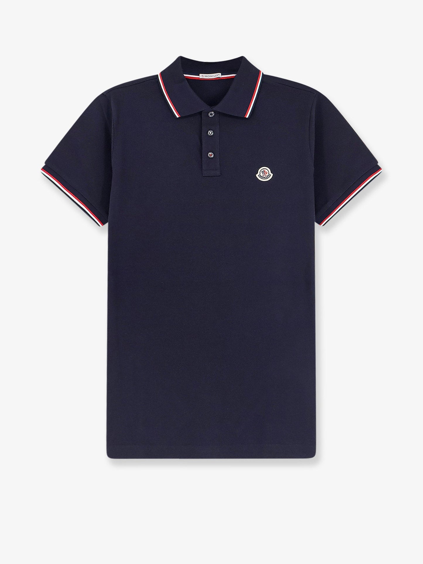 Moncler Men Cotton Polo Shirt With Logo Patch MONCLER