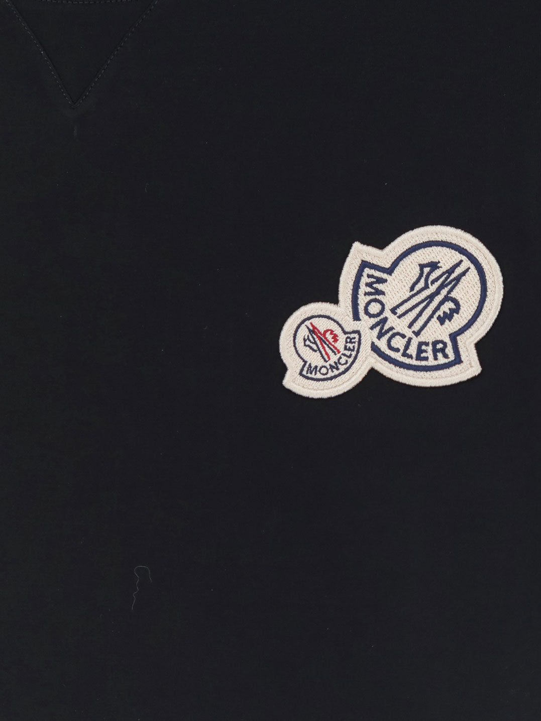 Moncler Men Biologic Cotton T-Shirt With Logo Patch MONCLER