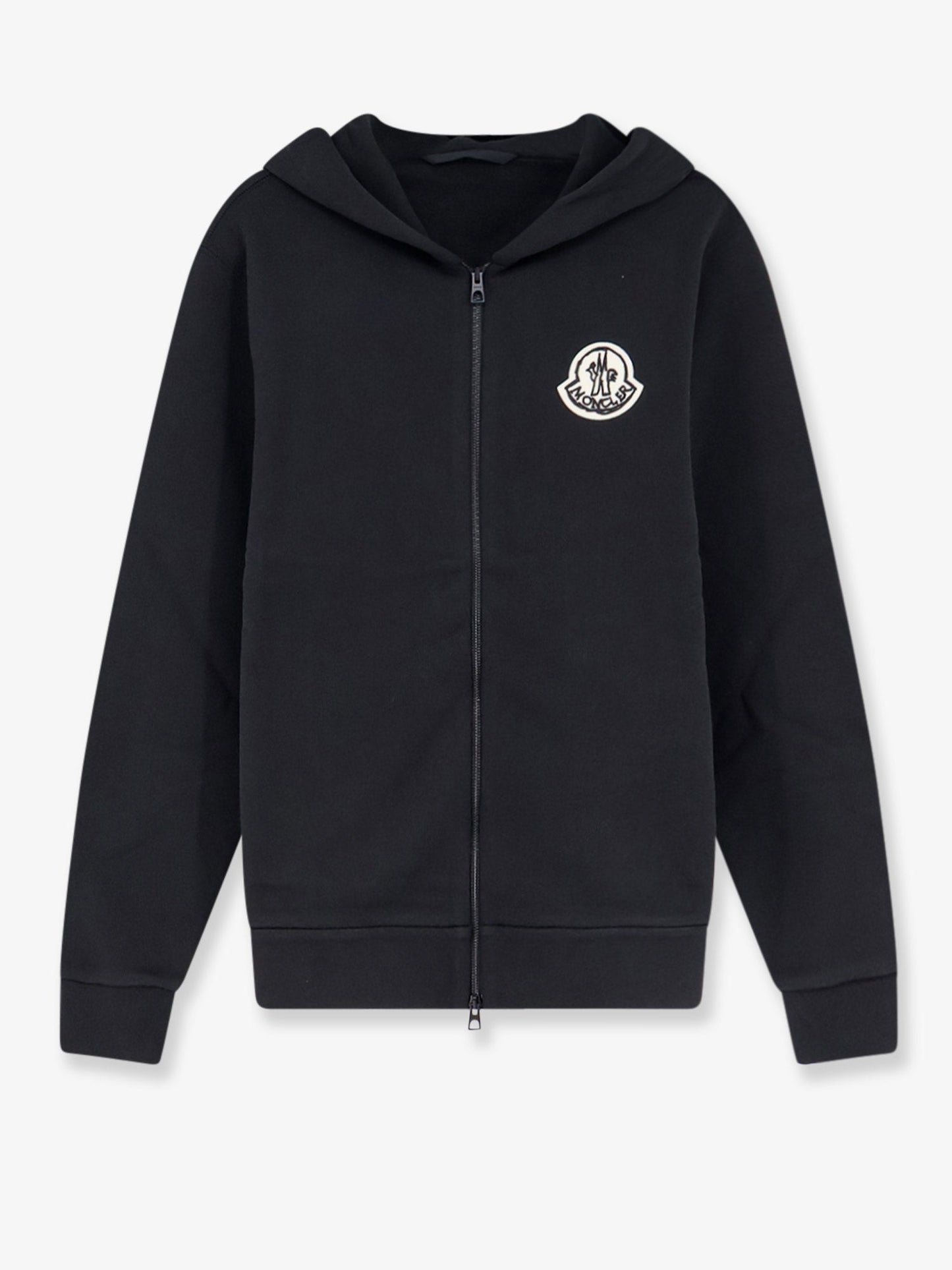 Moncler Men Cotton Sweatshirt With Logo Patch MONCLER