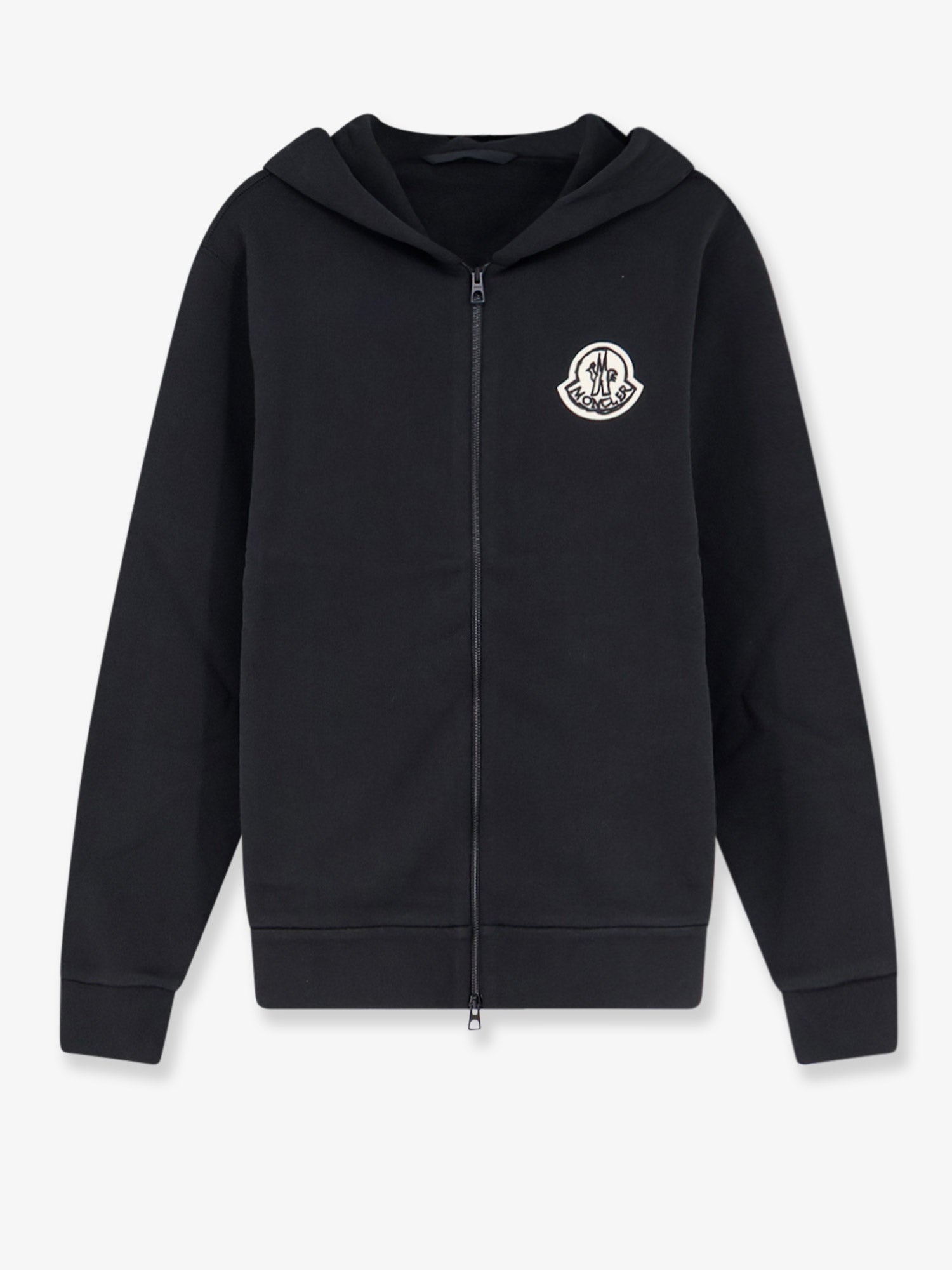 Moncler Men Cotton Sweatshirt With Logo Patch MONCLER