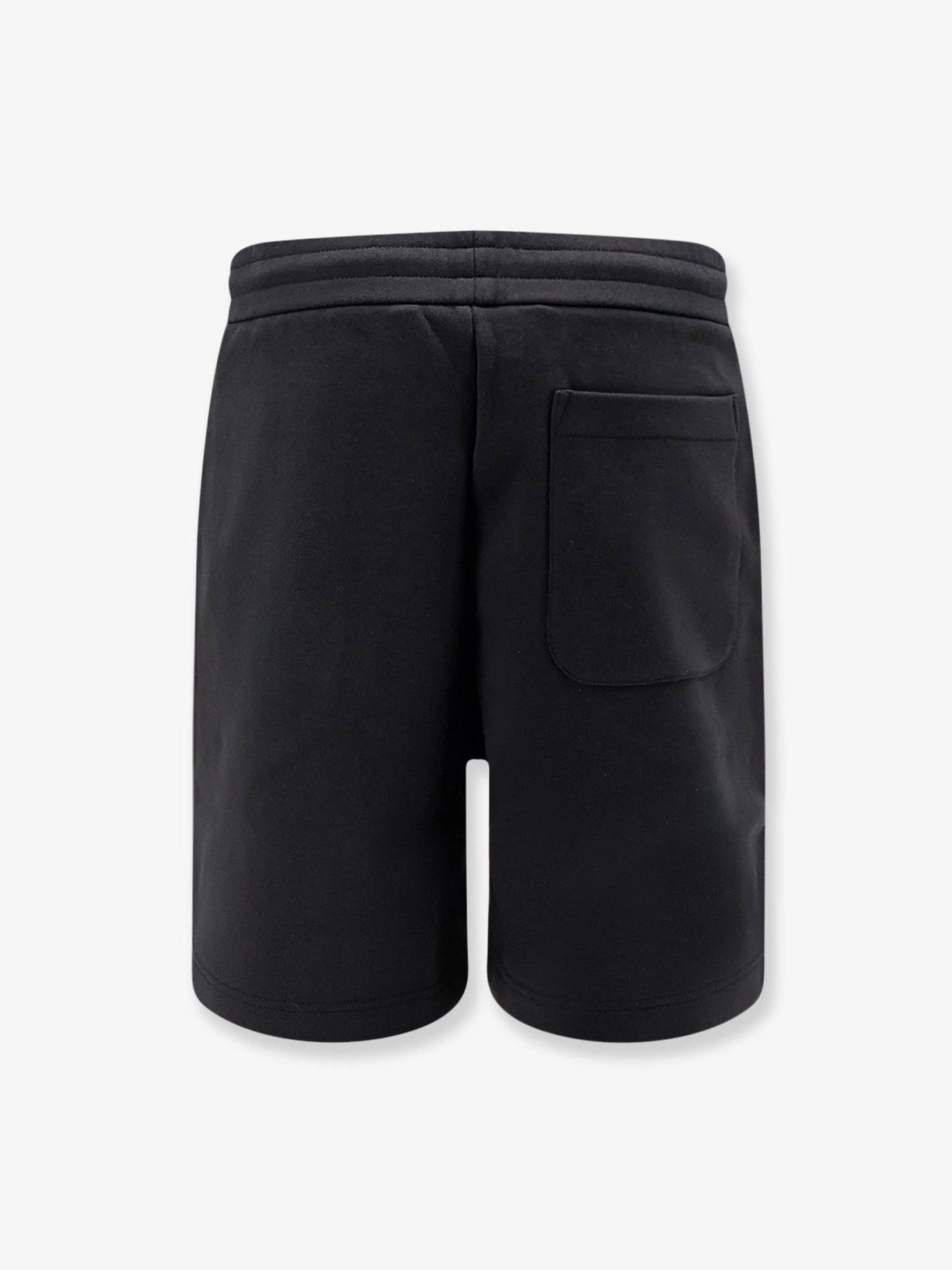 Moncler Men Cotton Bermuda Shorts With Front Logo Patch MONCLER