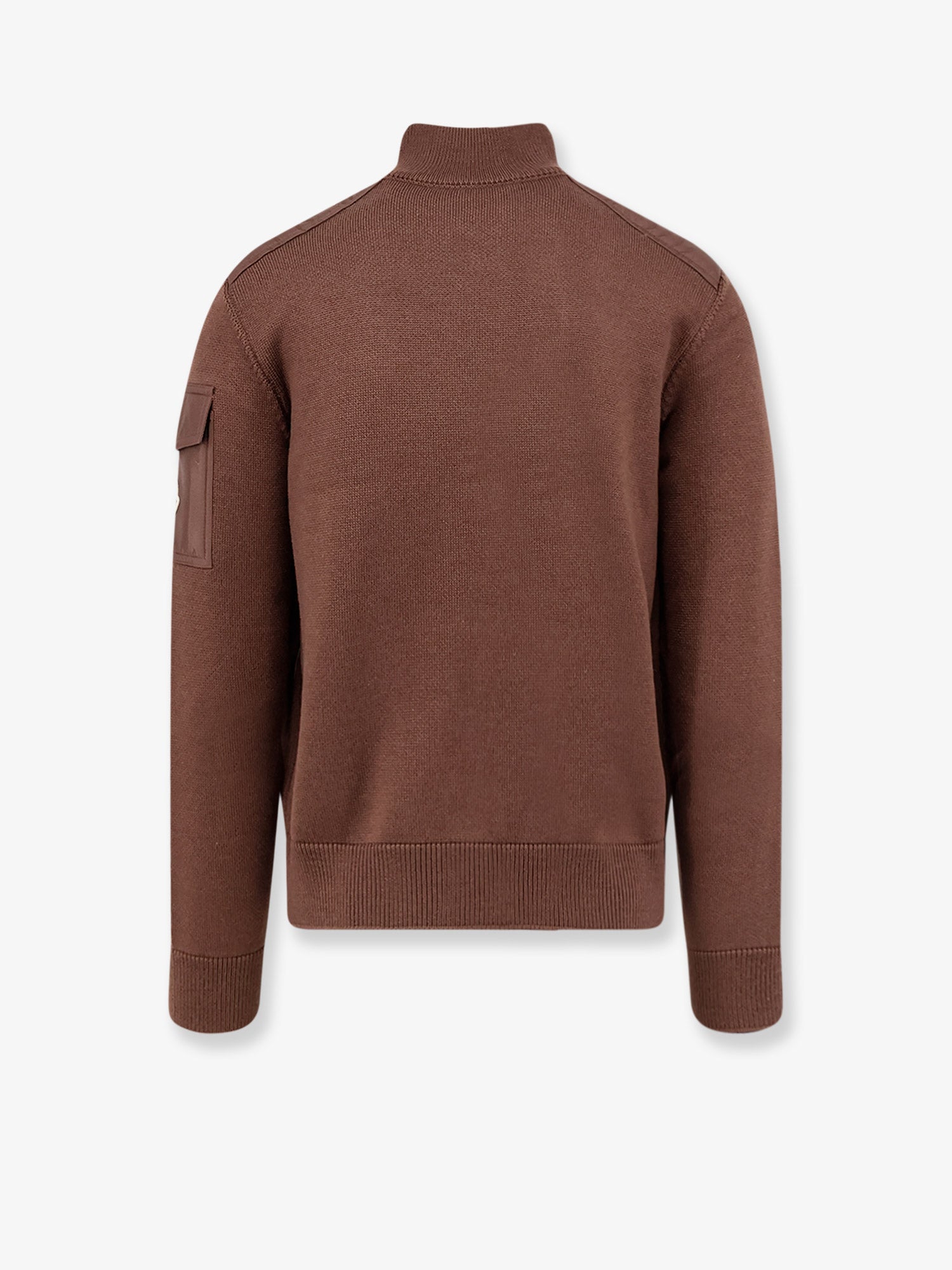 Moncler Men Virgin Wool Cardigan With Logo Patch MONCLER