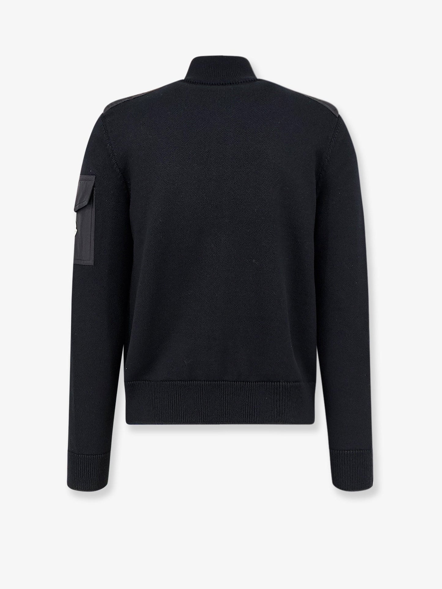Moncler Men Virgin Wool Cardigan With Logo Patch MONCLER