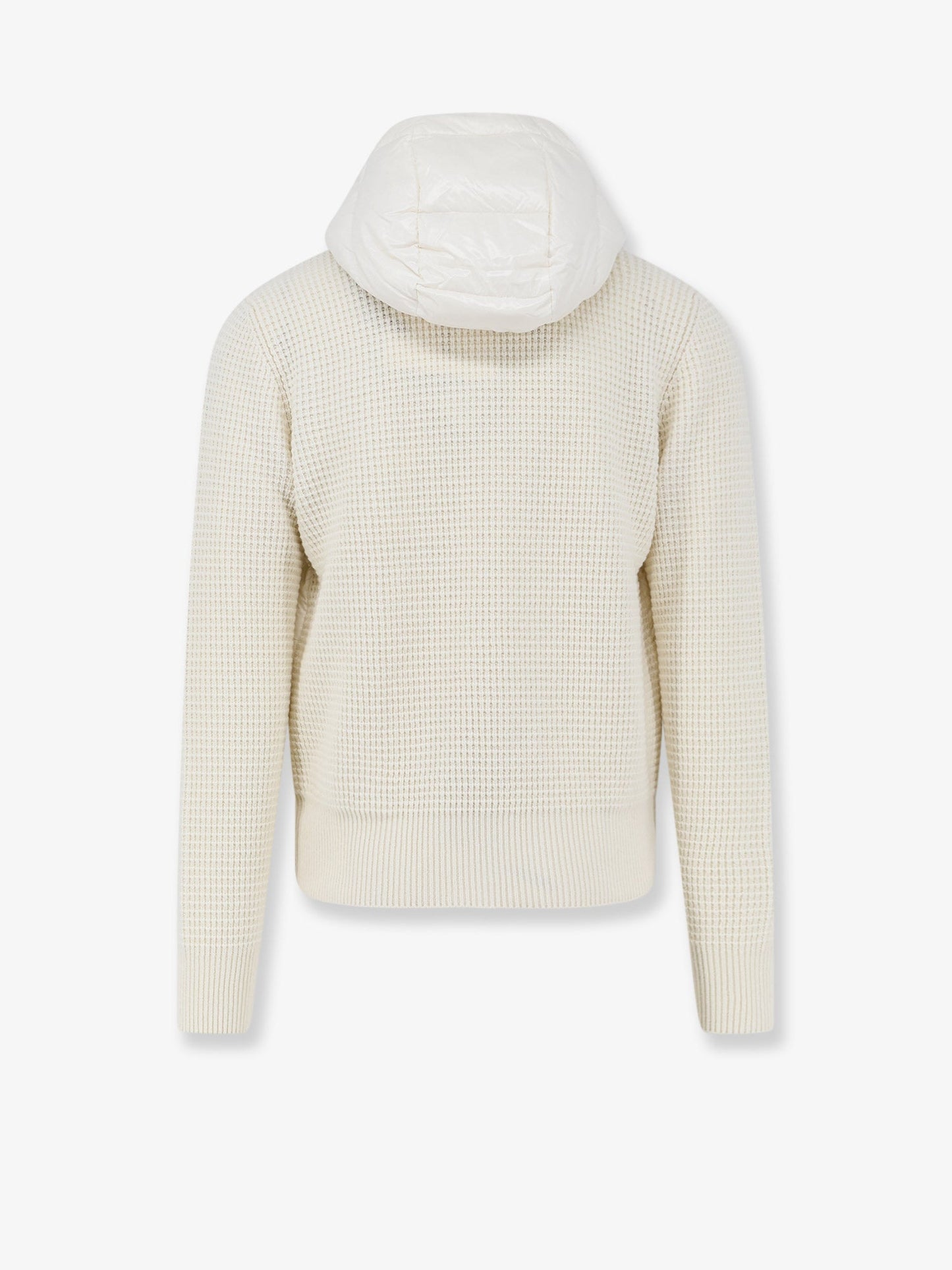 Moncler Men Nylon Jacket With Wool And Cashmere Blend Sleeves MONCLER