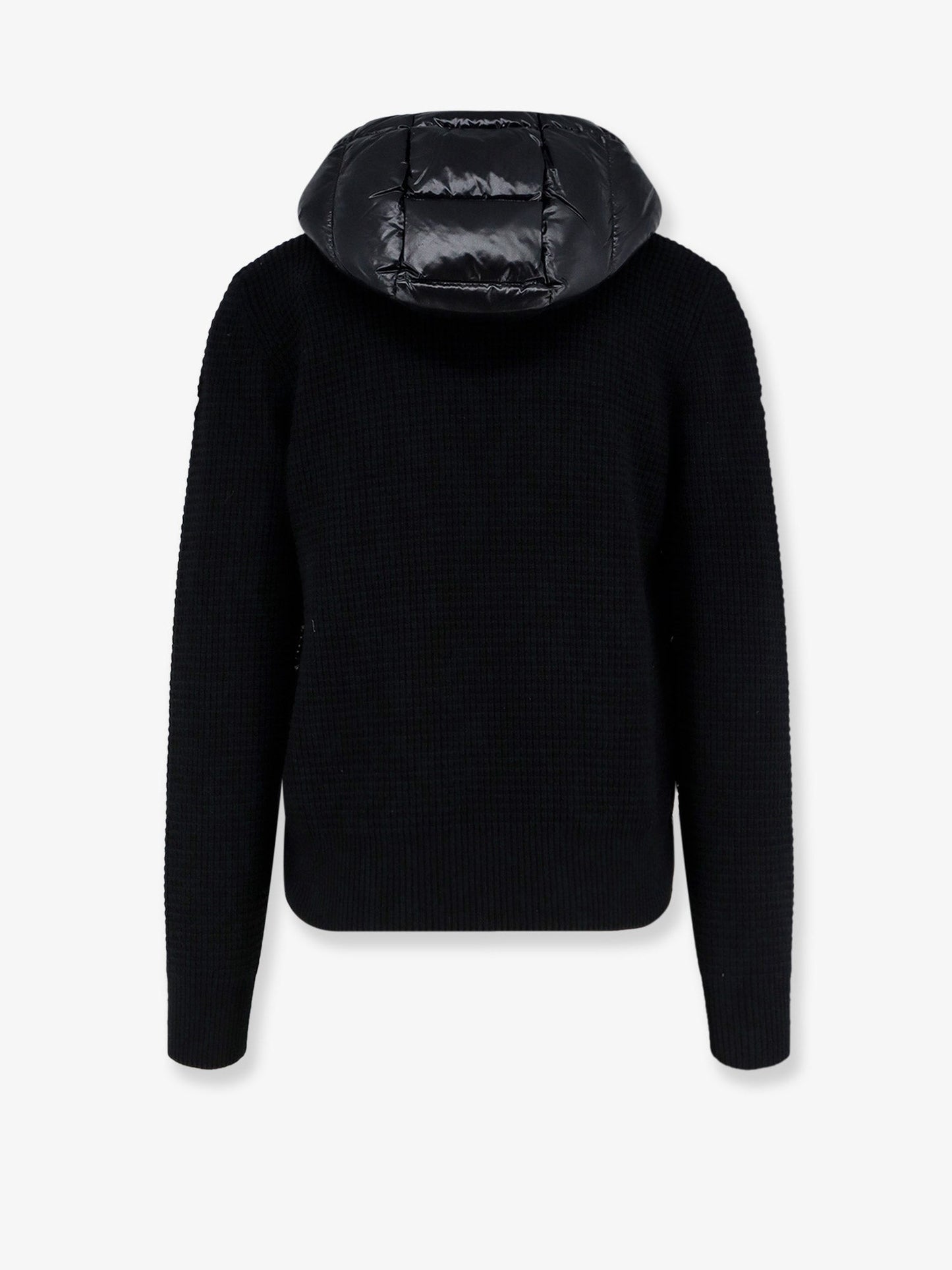 Moncler Men Nylon Jacket With Wool And Cashmere Blend Sleeves MONCLER