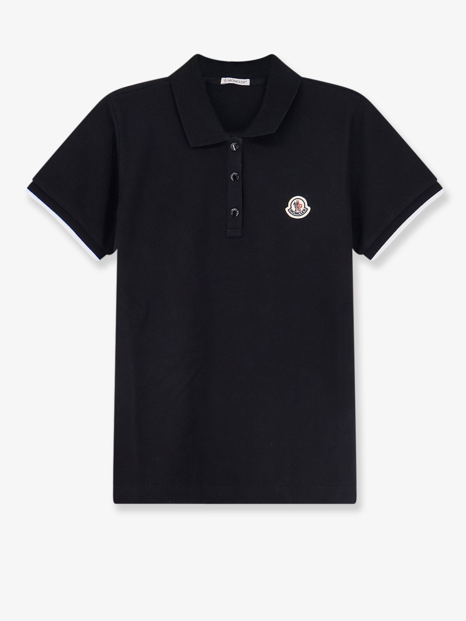 Moncler Women Cotton Polo Shirt With Logo Patch MONCLER