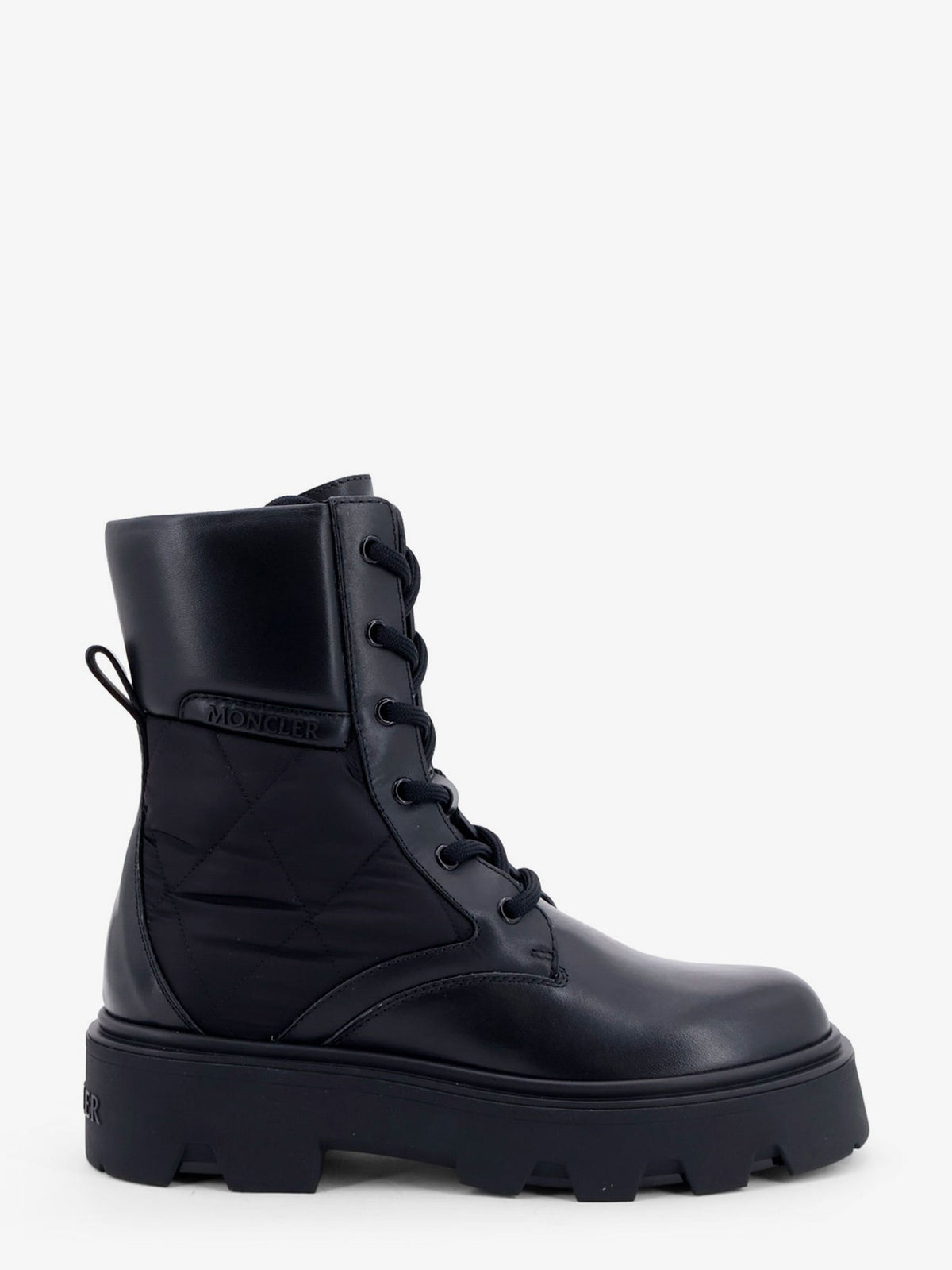 Moncler Women Aurea Leather And Nylon Boots MONCLER