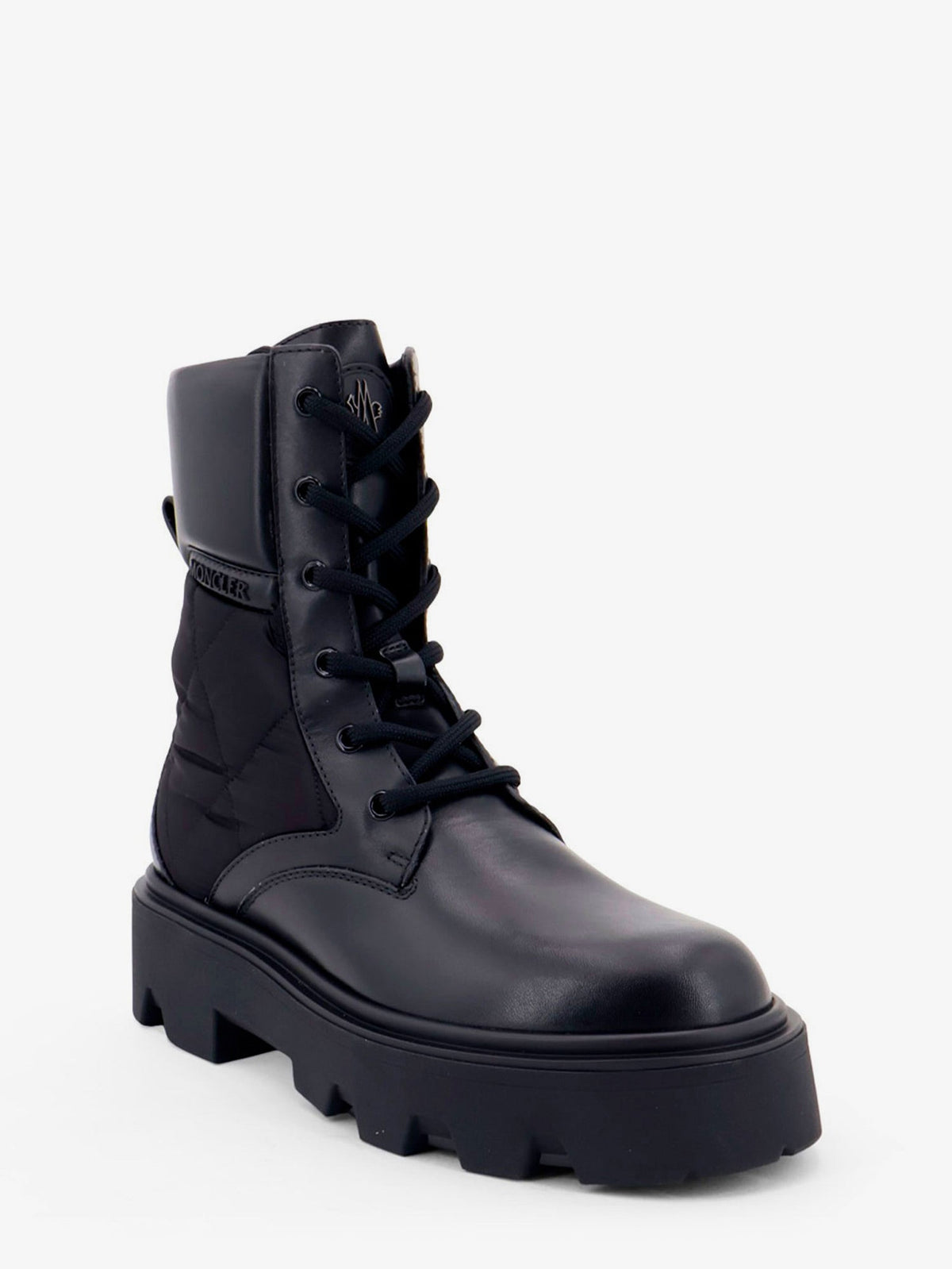 Moncler Women Aurea Leather And Nylon Boots MONCLER