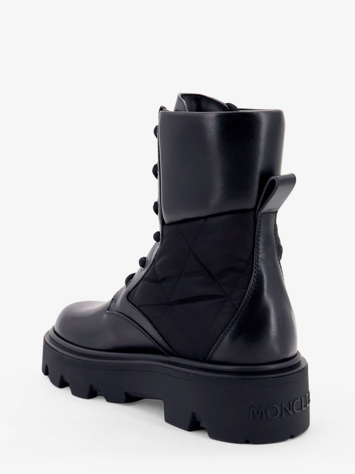 Moncler Women Aurea Leather And Nylon Boots MONCLER