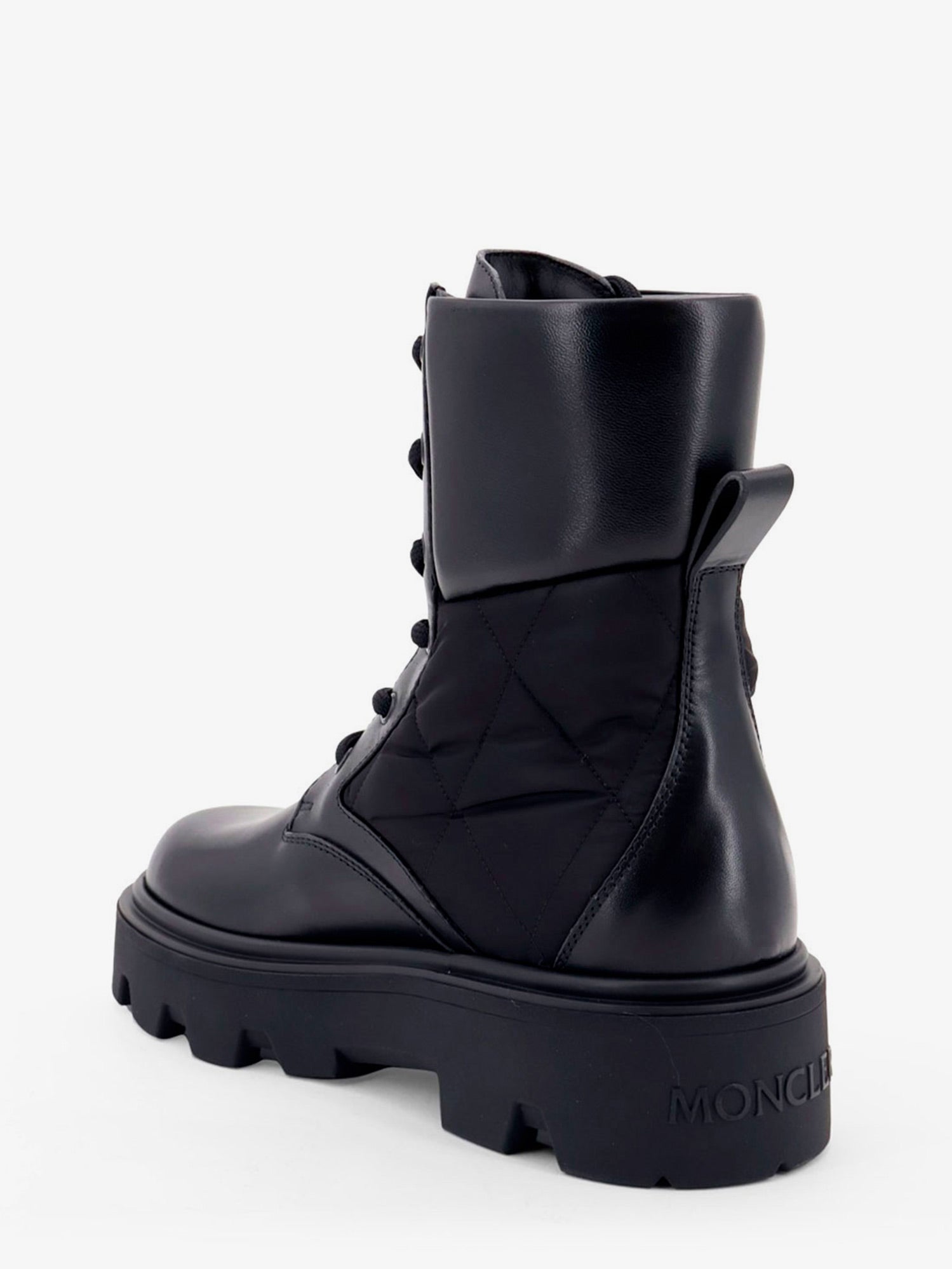 Moncler Women Aurea Leather And Nylon Boots MONCLER