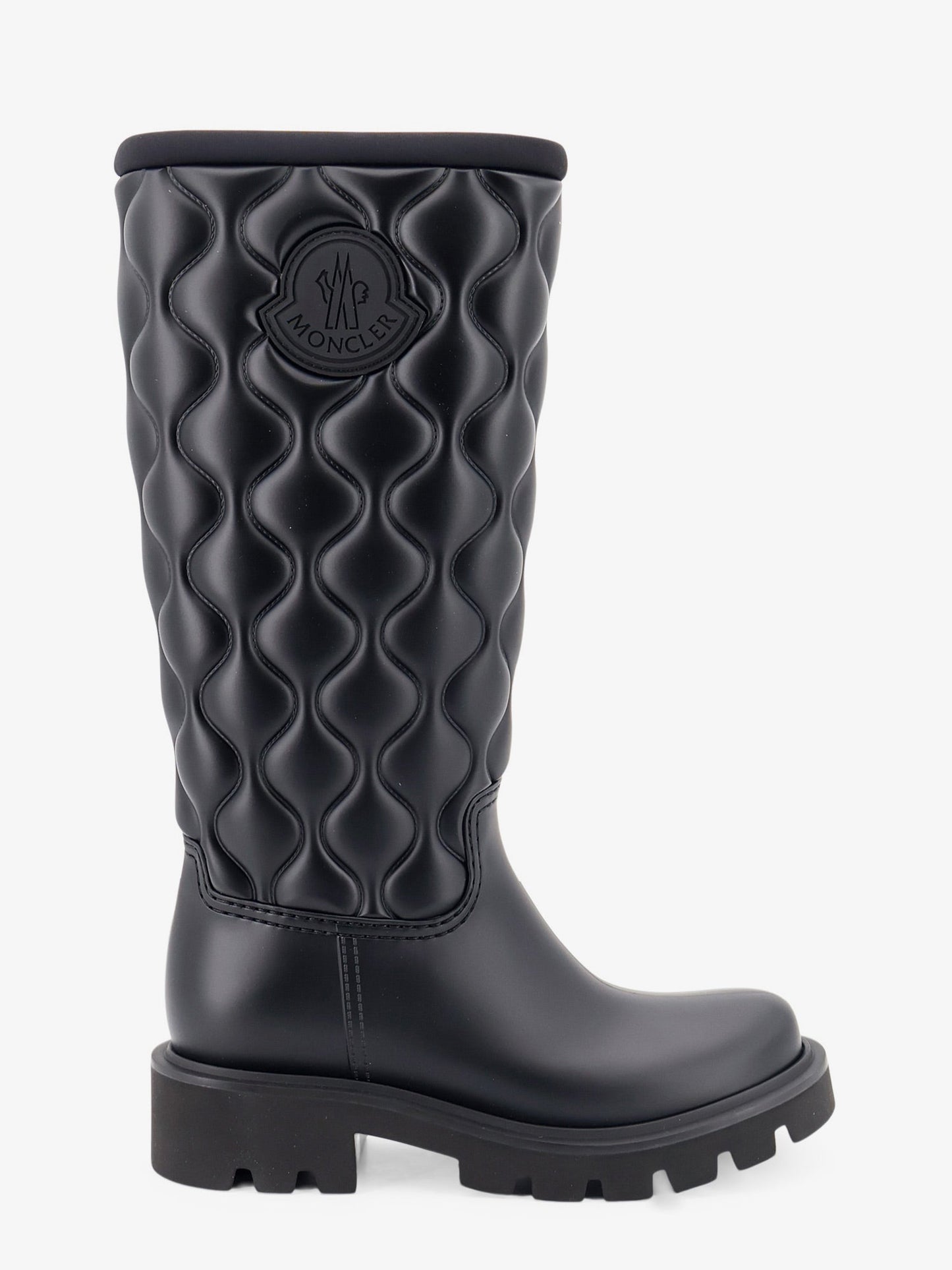 Moncler Women Kickstream Quilt Pvc And Neoprene Rain Boots MONCLER