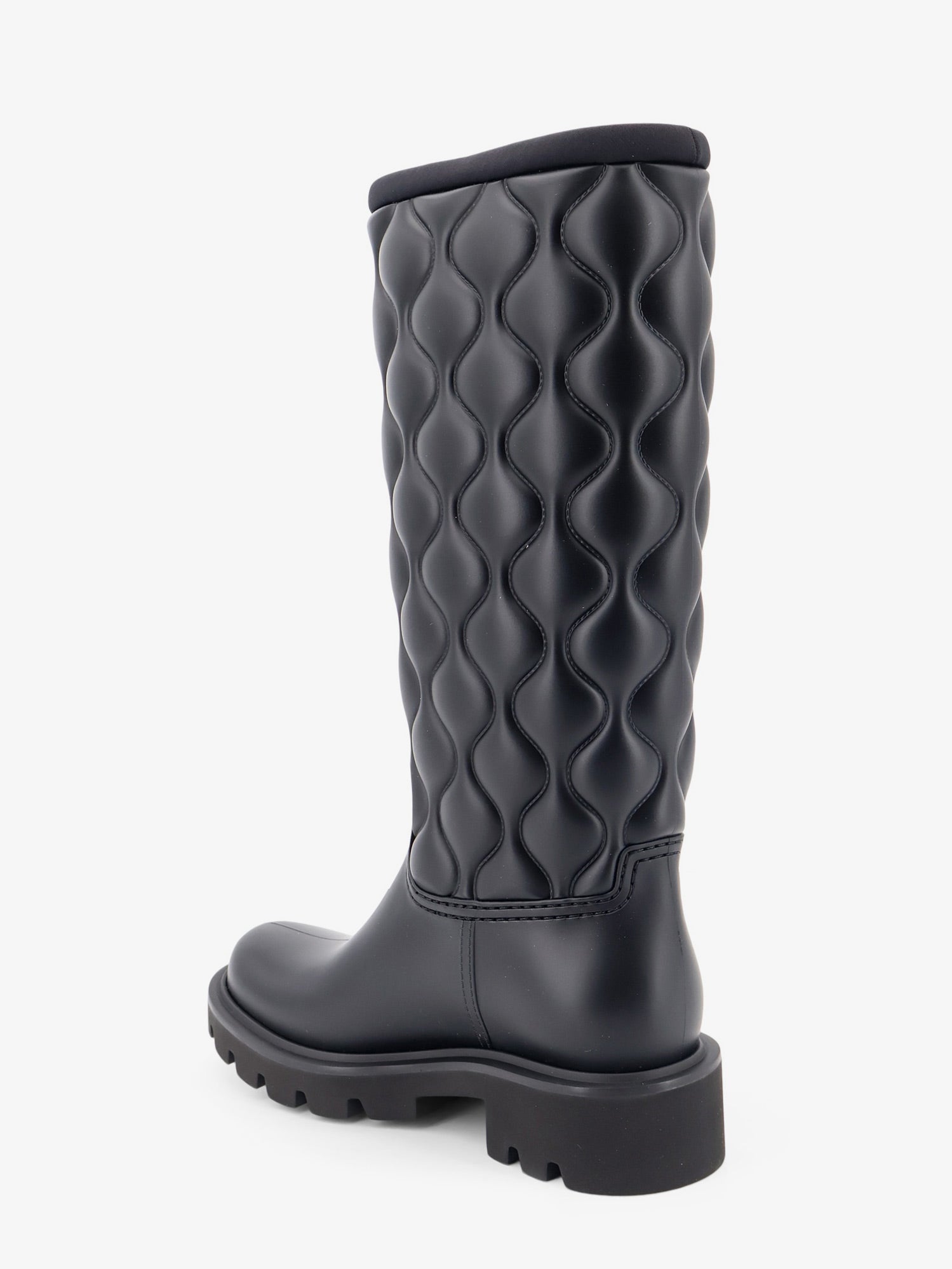 Moncler Women Kickstream Quilt Pvc And Neoprene Rain Boots MONCLER