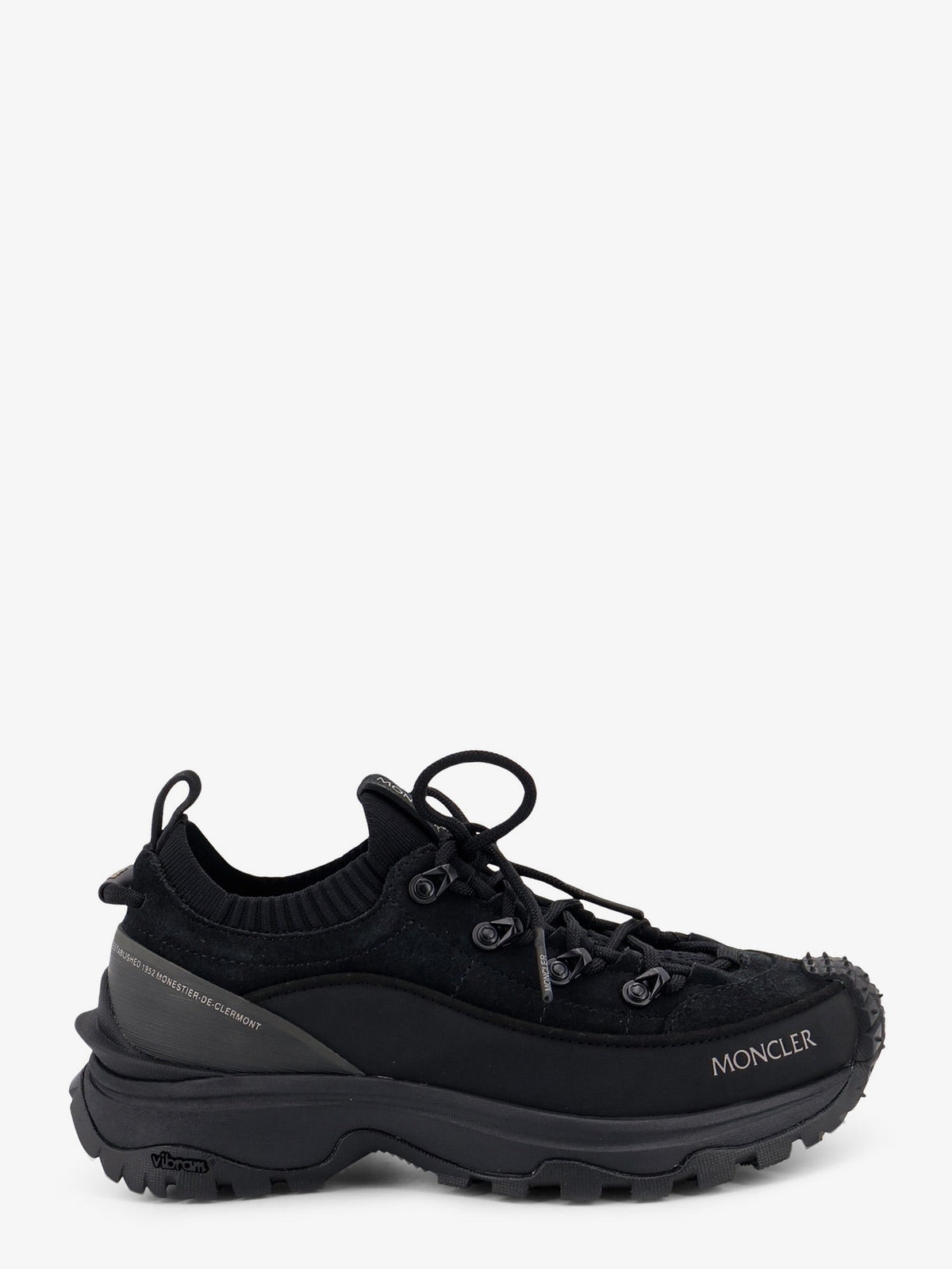 Moncler Women Trailgrip Lite3 Nubuck And Suede Sneakers With Side Lettering Logo MONCLER