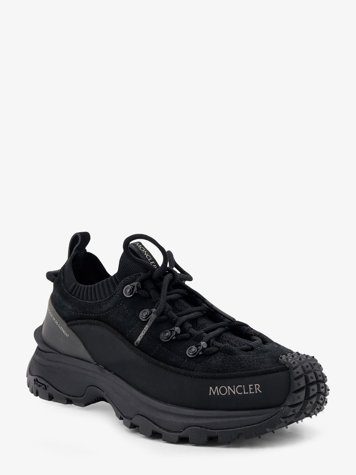 Moncler Women Trailgrip Lite3 Nubuck And Suede Sneakers With Side Lettering Logo MONCLER