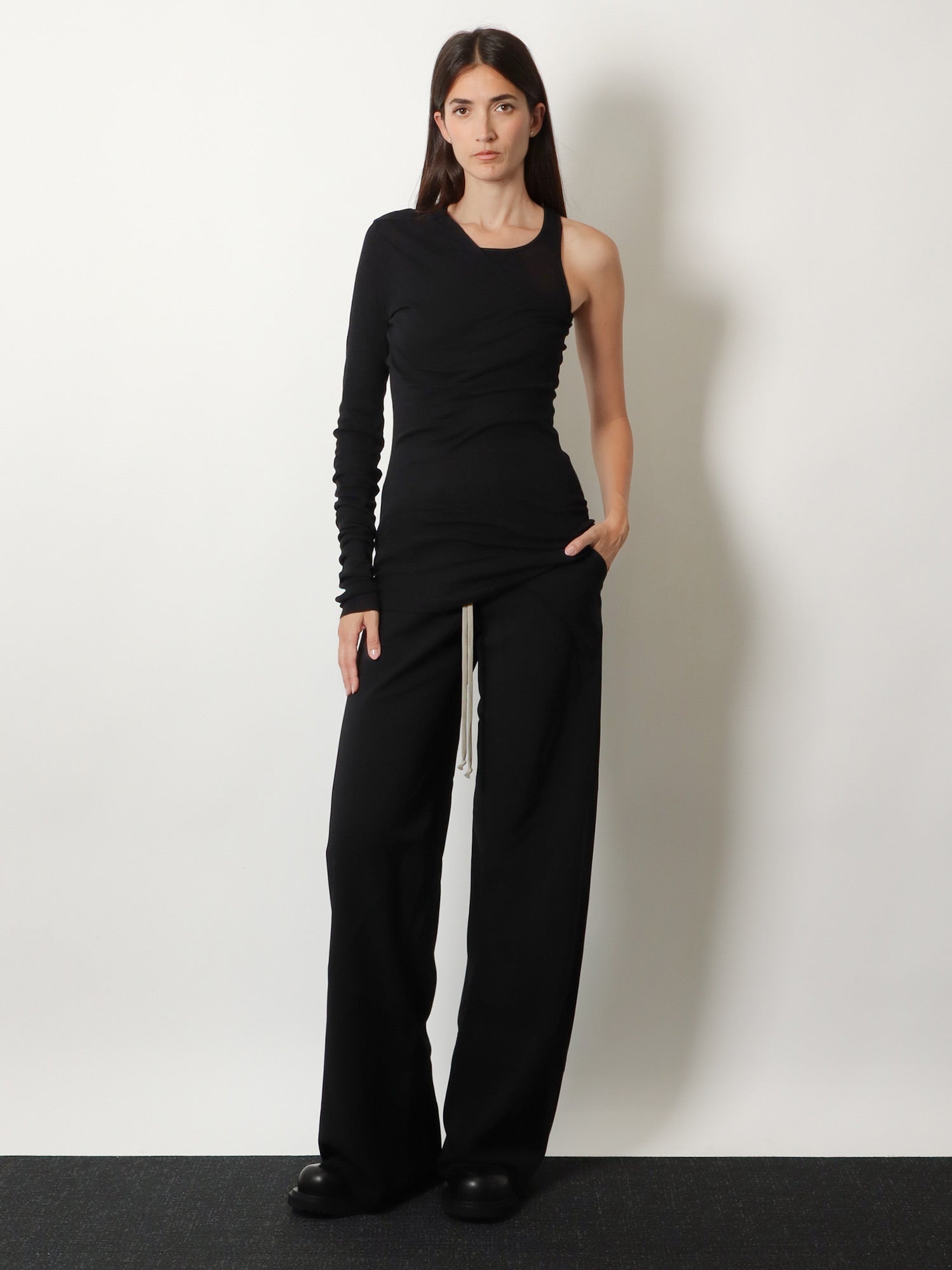 Rick Owens Women Bias Viscose And Silk Trousers RICK OWENS