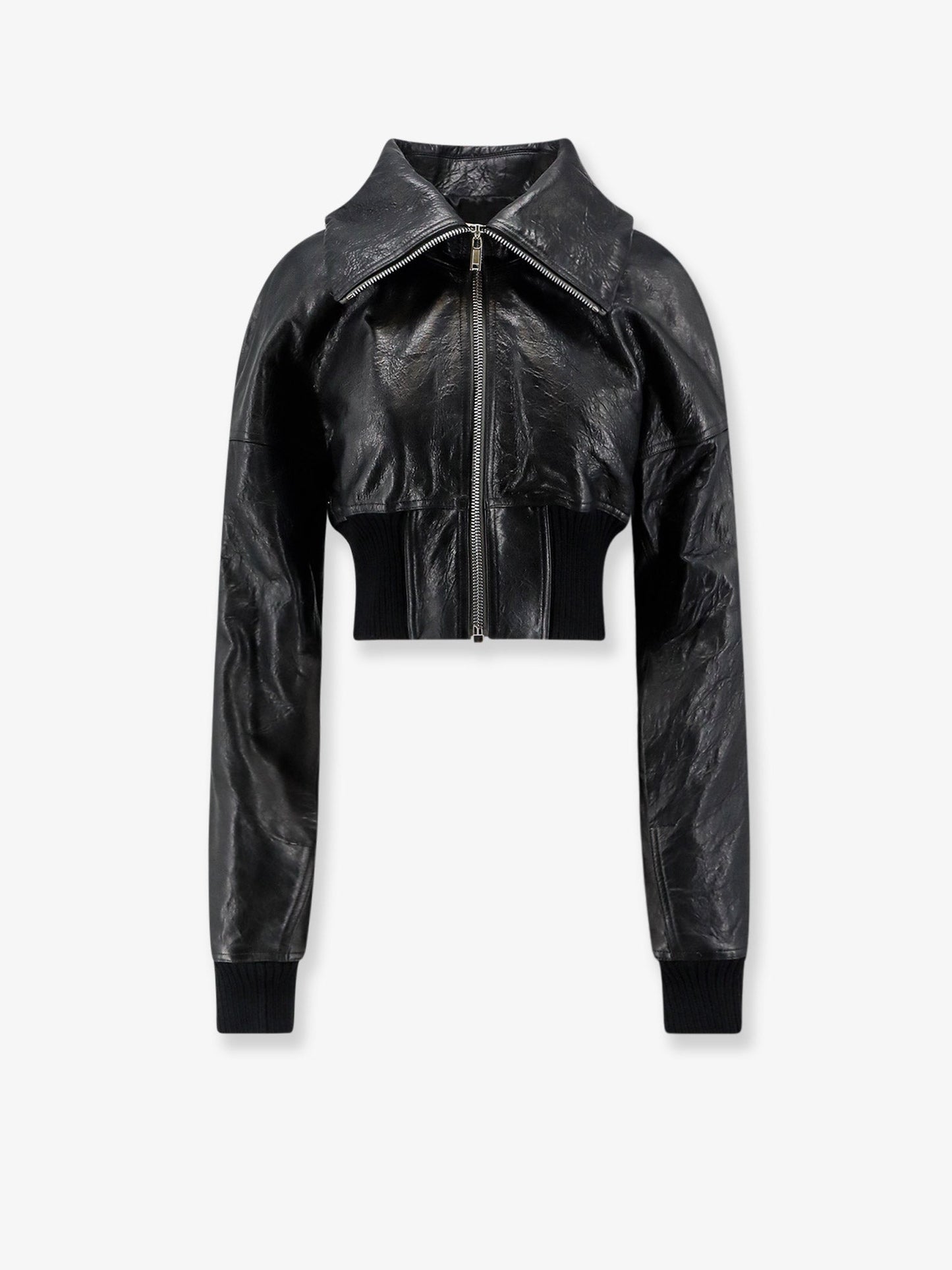 Rick Owens Women Dracuflight Cropped Leather Jacket RICK OWENS
