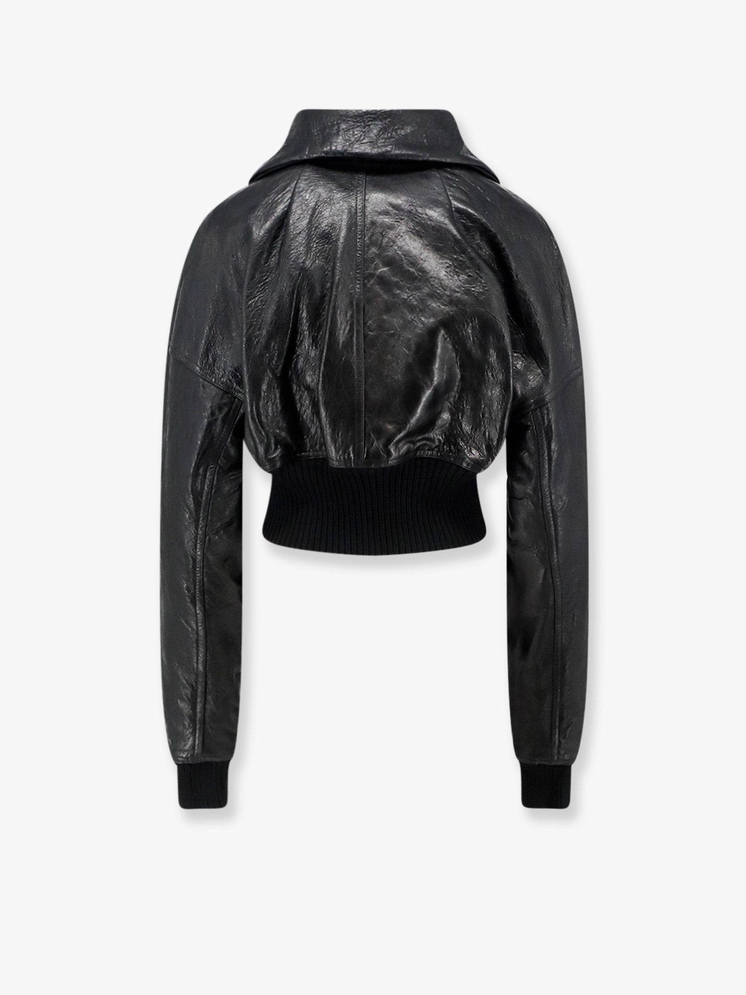Rick Owens Women Dracuflight Cropped Leather Jacket RICK OWENS