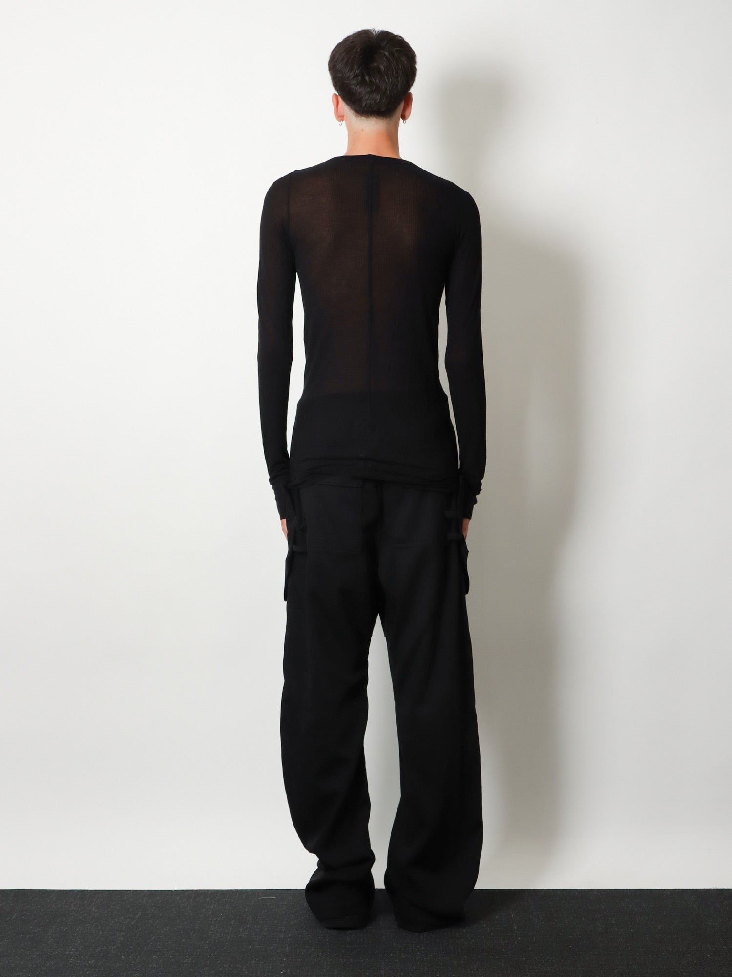 Rick Owens Men Viscose And Silk Blend T-Shirt RICK OWENS