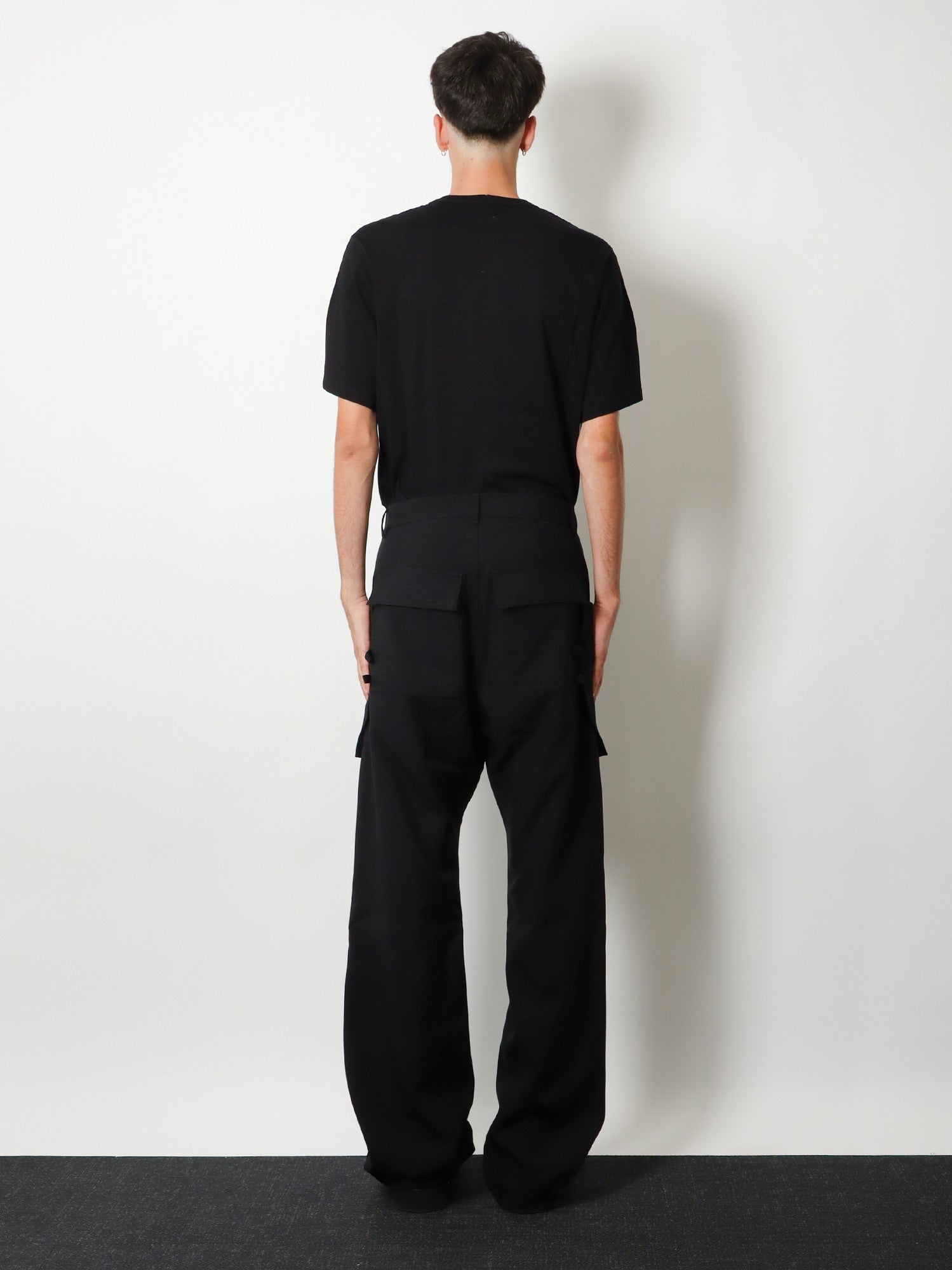 Rick Owens Men Stefan Cargo Virgin Wool Trousers RICK OWENS