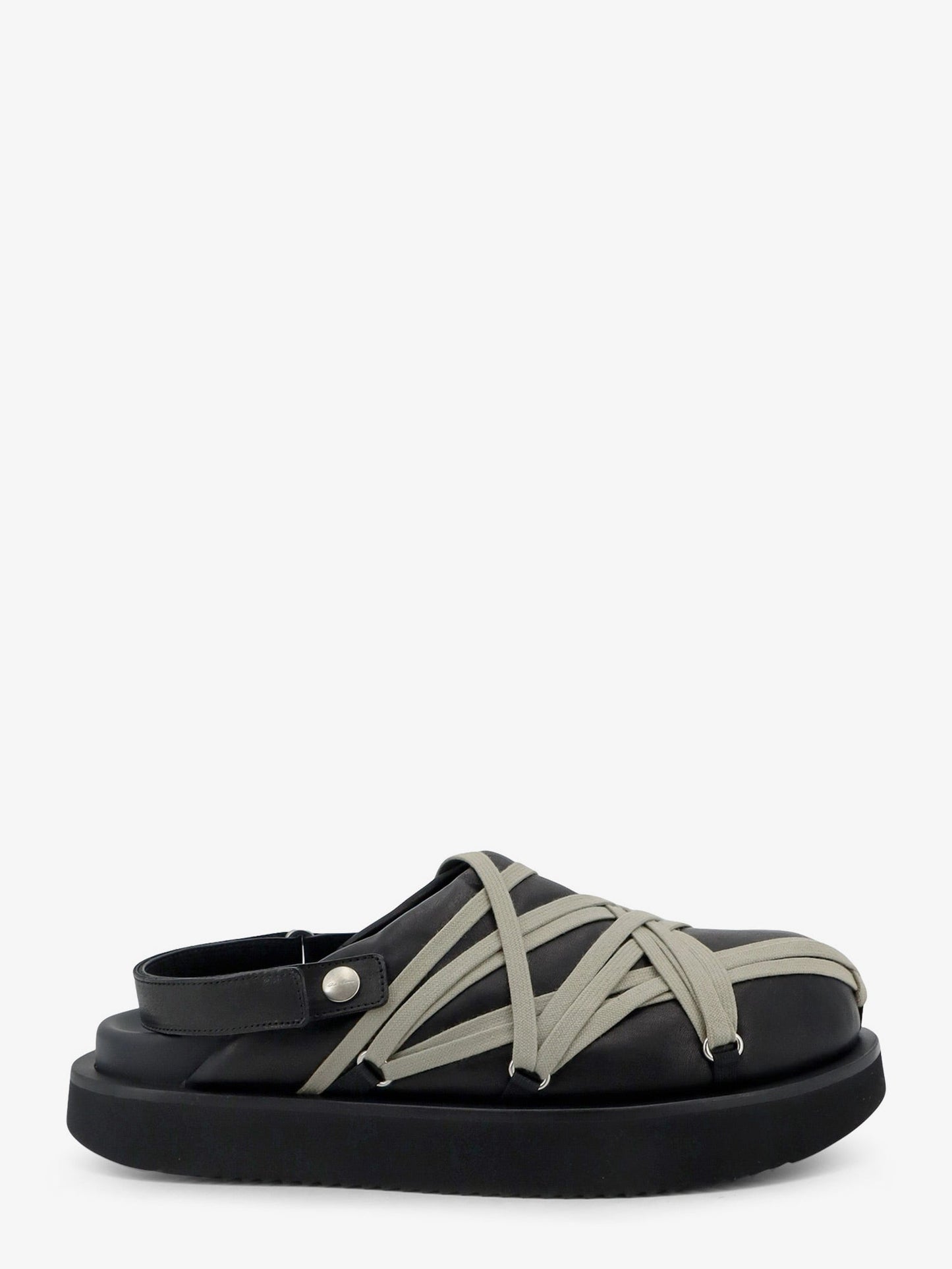 Rick Owens Men Megalace Leather Sandals