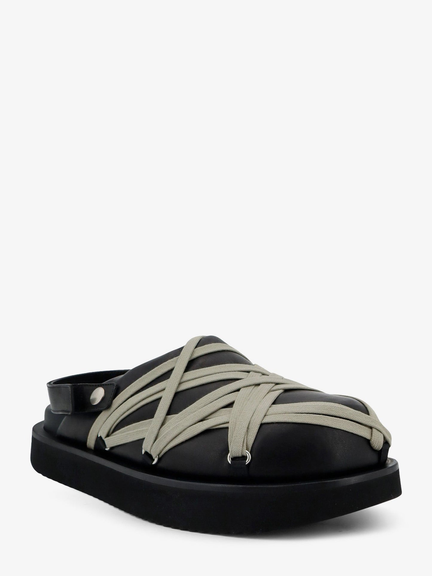 Rick Owens Men Megalace Leather Sandals