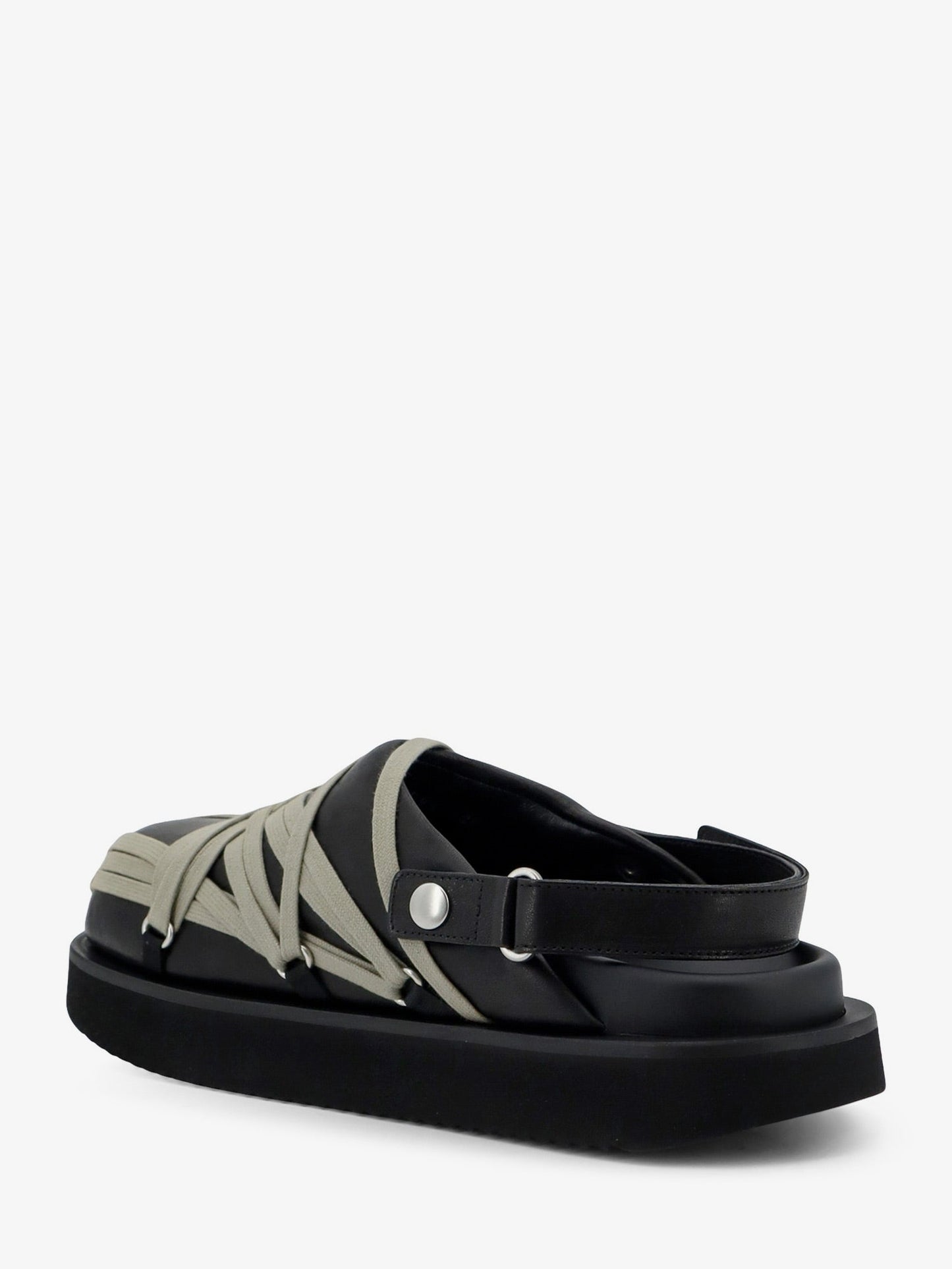 Rick Owens Men Megalace Leather Sandals