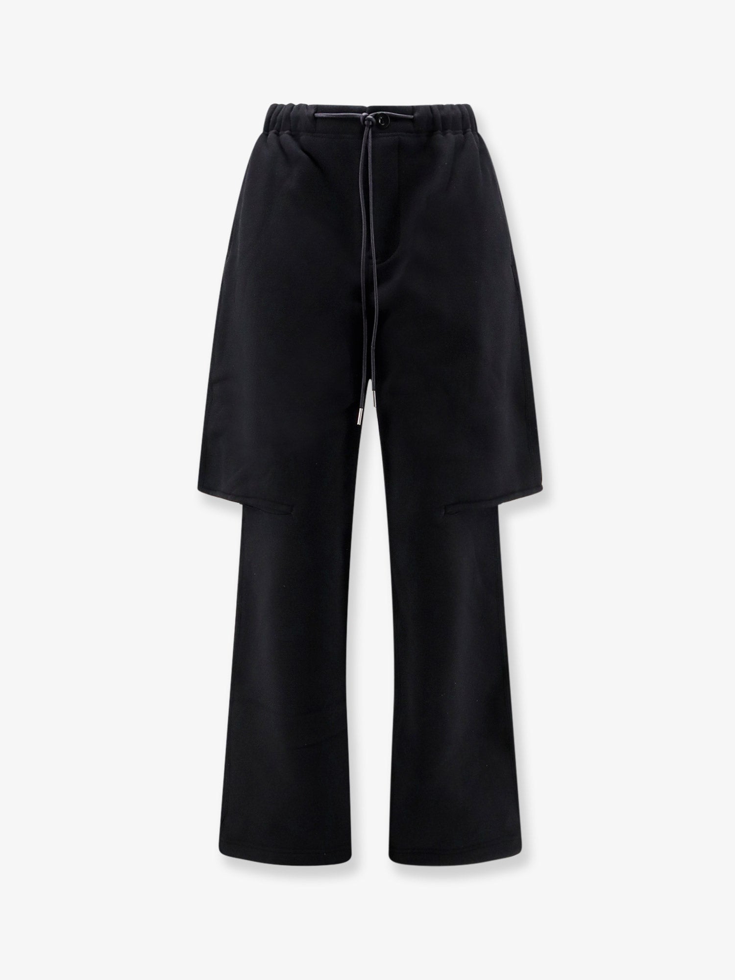 Sacai Women Cotton Trousers With A Layered Trompe L'oeil Design SACAI