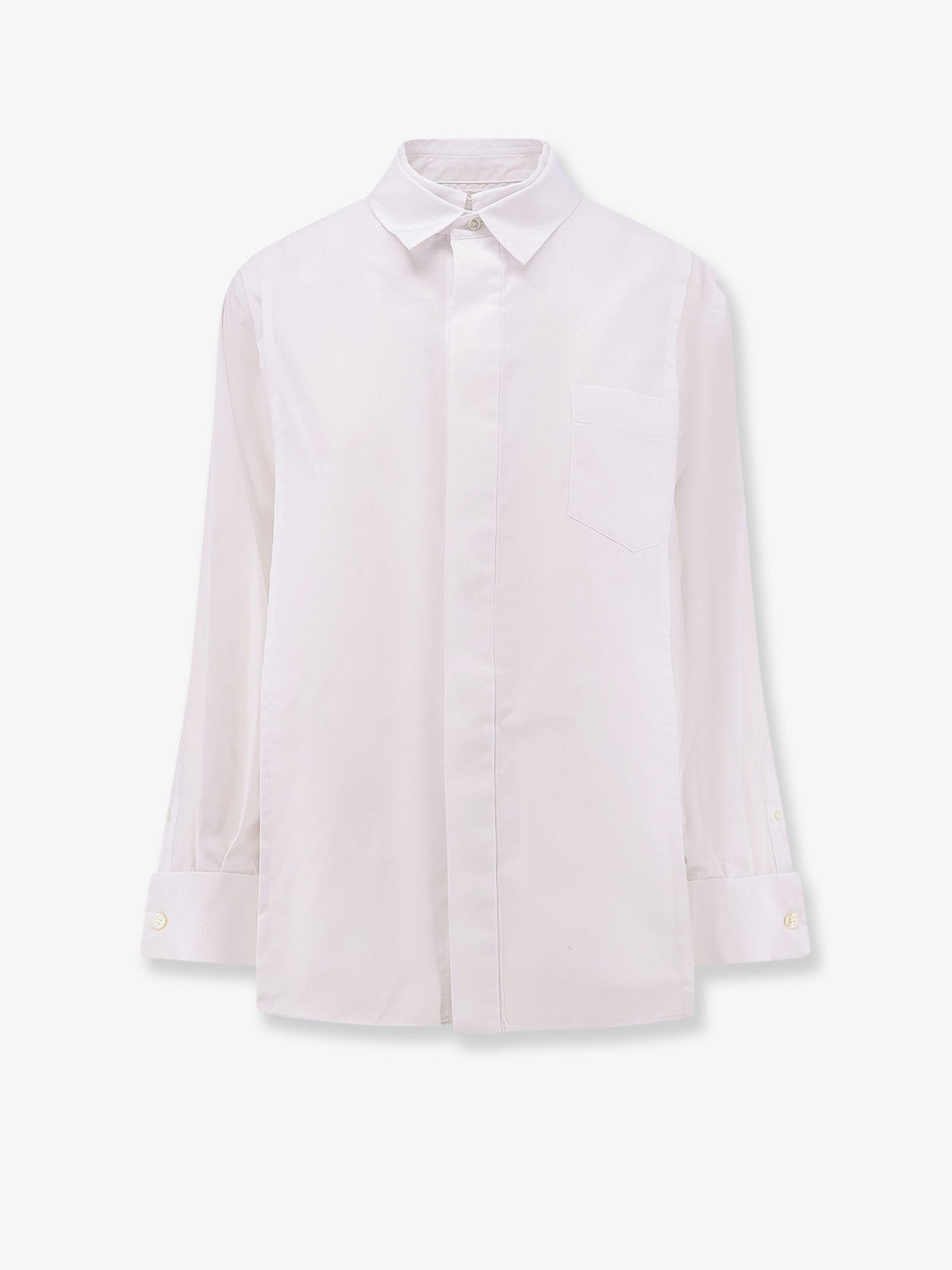Sacai Women Poplin Shirt With Front Panel SACAI
