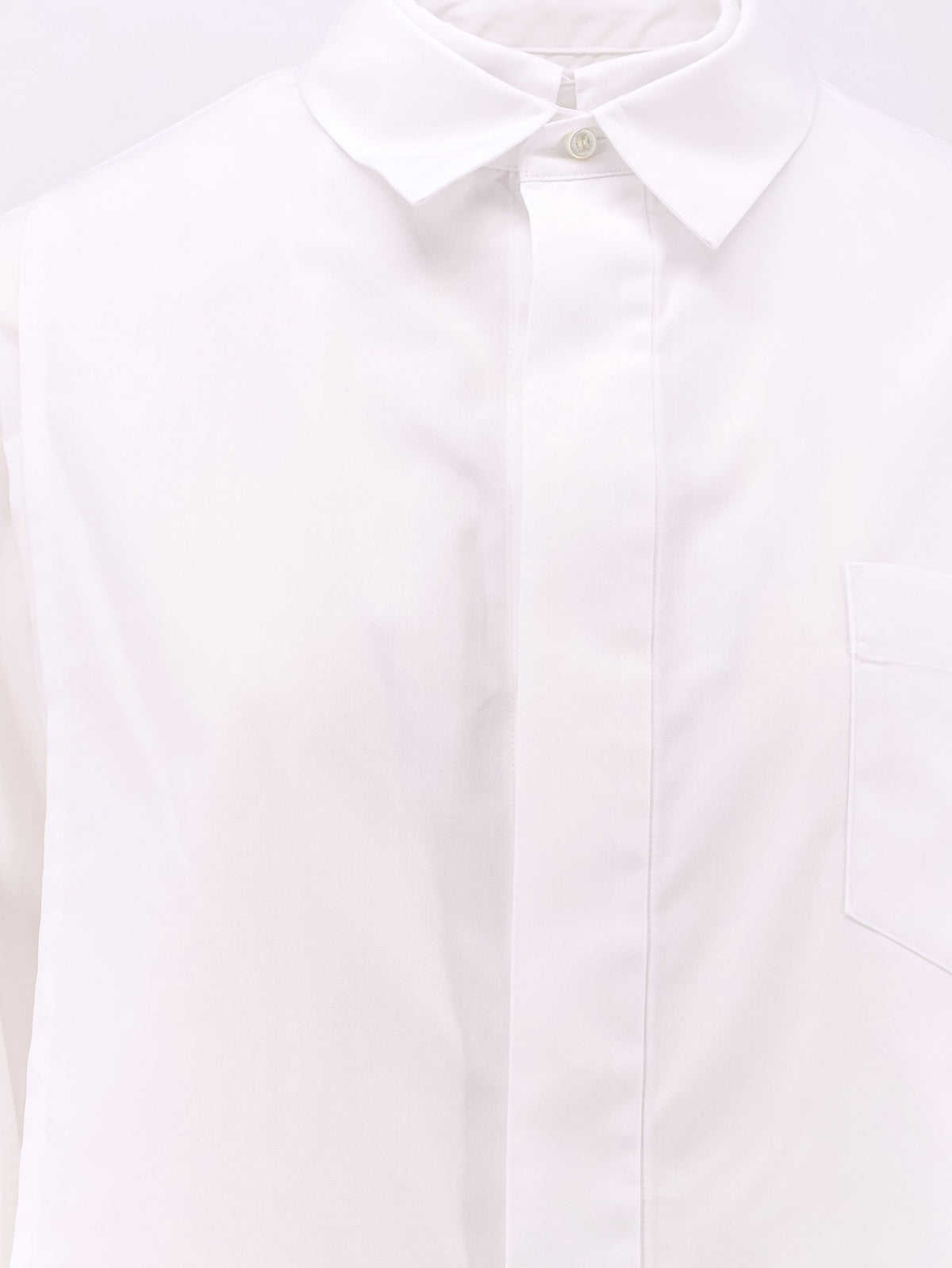 Sacai Women Poplin Shirt With Front Panel SACAI