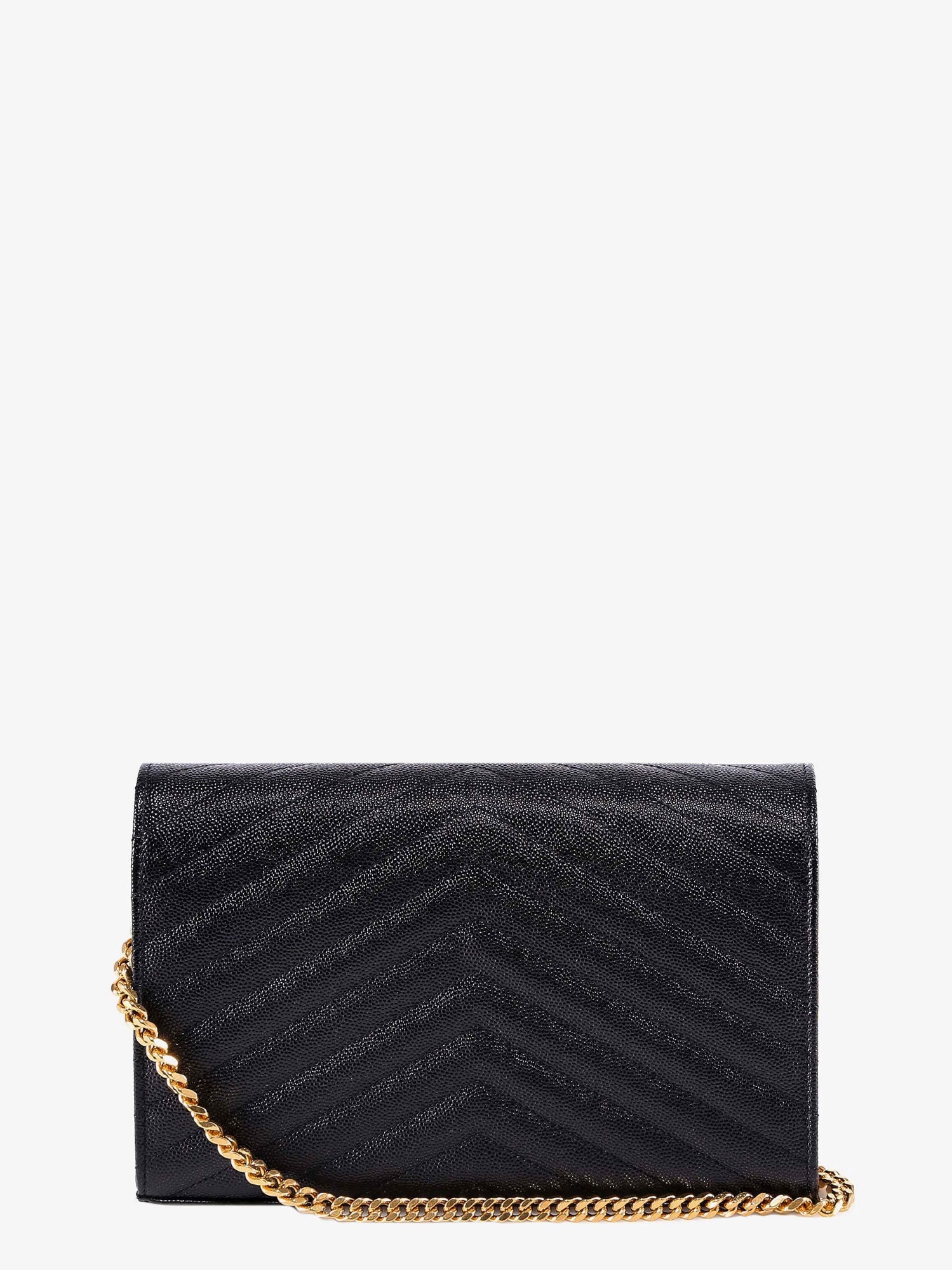 Saint Laurent Women Pochette Cassandre Grain-De-Poudre Leather Crossbody Bag SAINT LAURENT