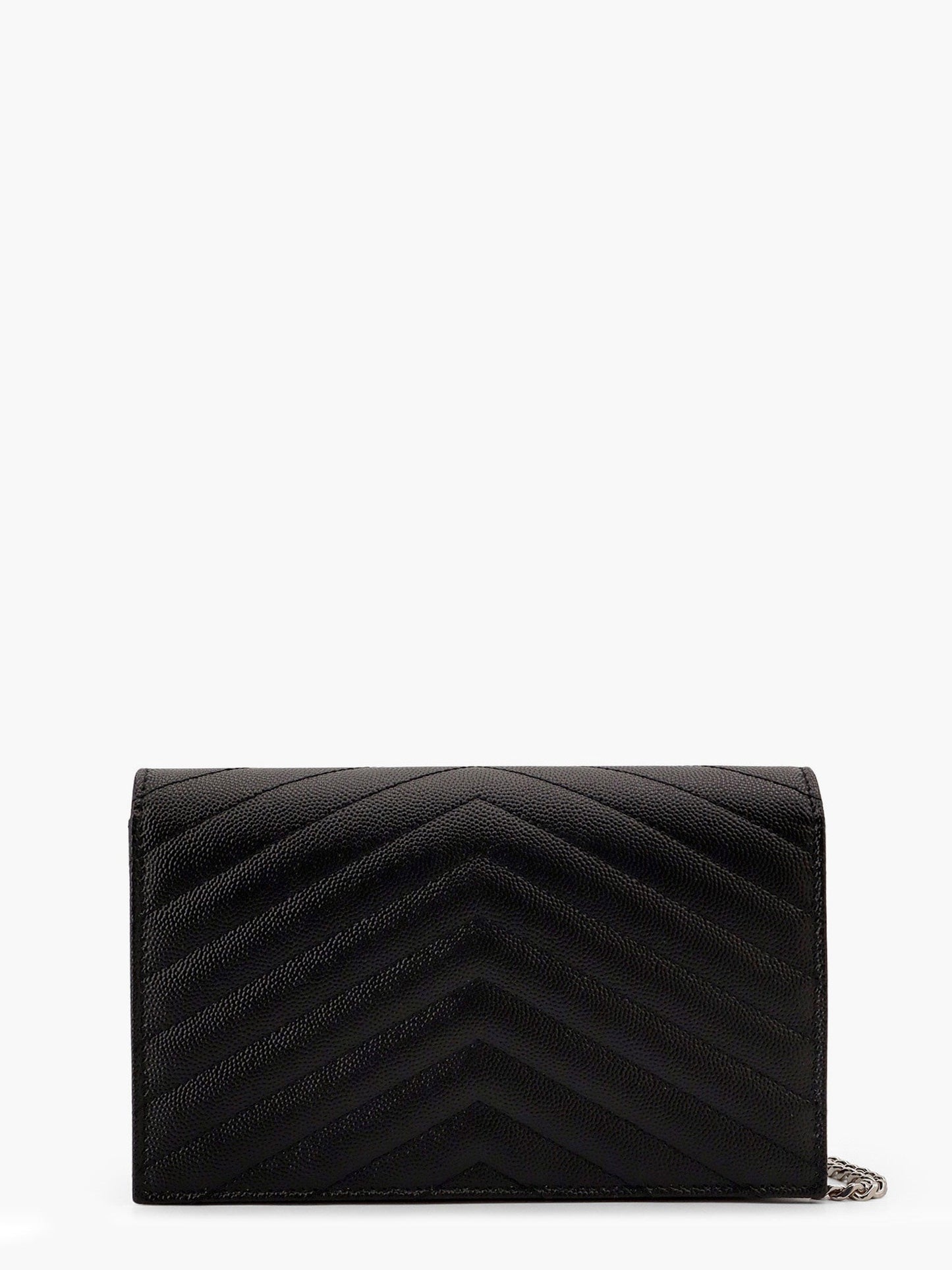 Saint Laurent Women Cassandre Pochette Grain-De-Poudre Leather Crossbody Bag SAINT LAURENT