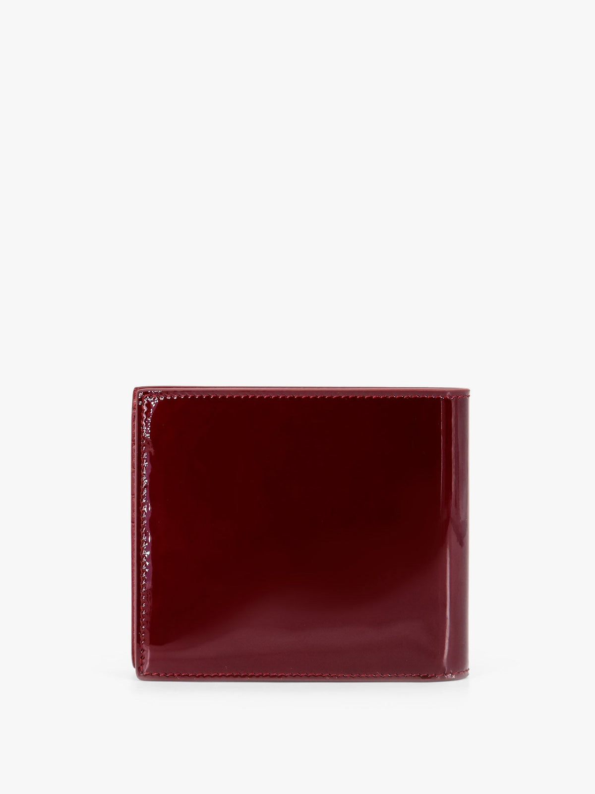 Saint Laurent Men Patent Leather Wallet With Engraved Logo On The Front SAINT LAURENT